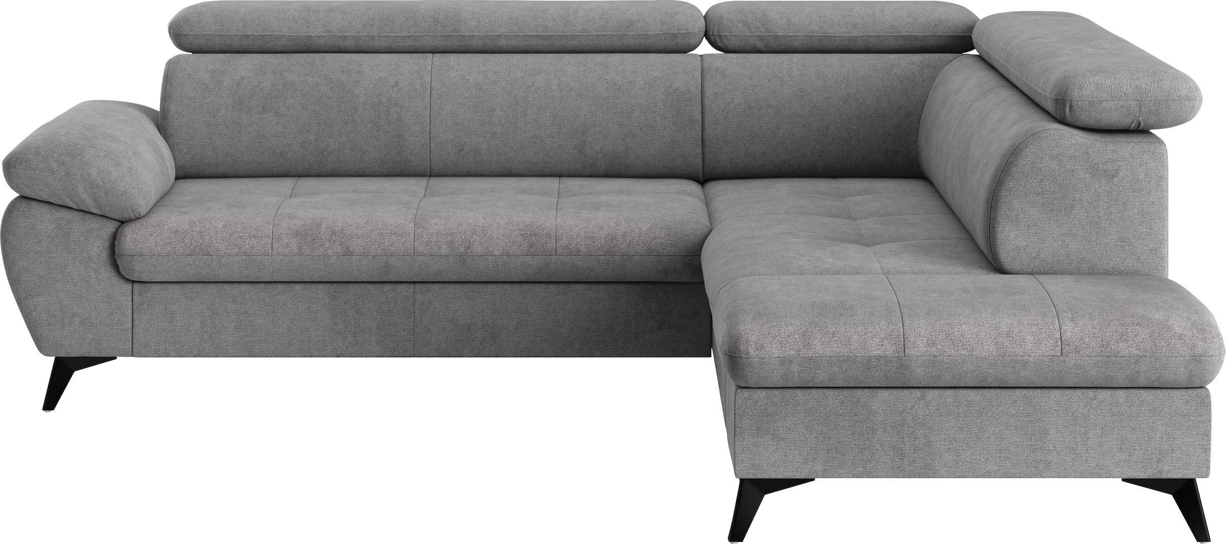 COTTA Ecksofa »Hudson L-Form, B: 256 cm« mit Kopfteilverstellung, optional Bettfunktion & Bettkasten