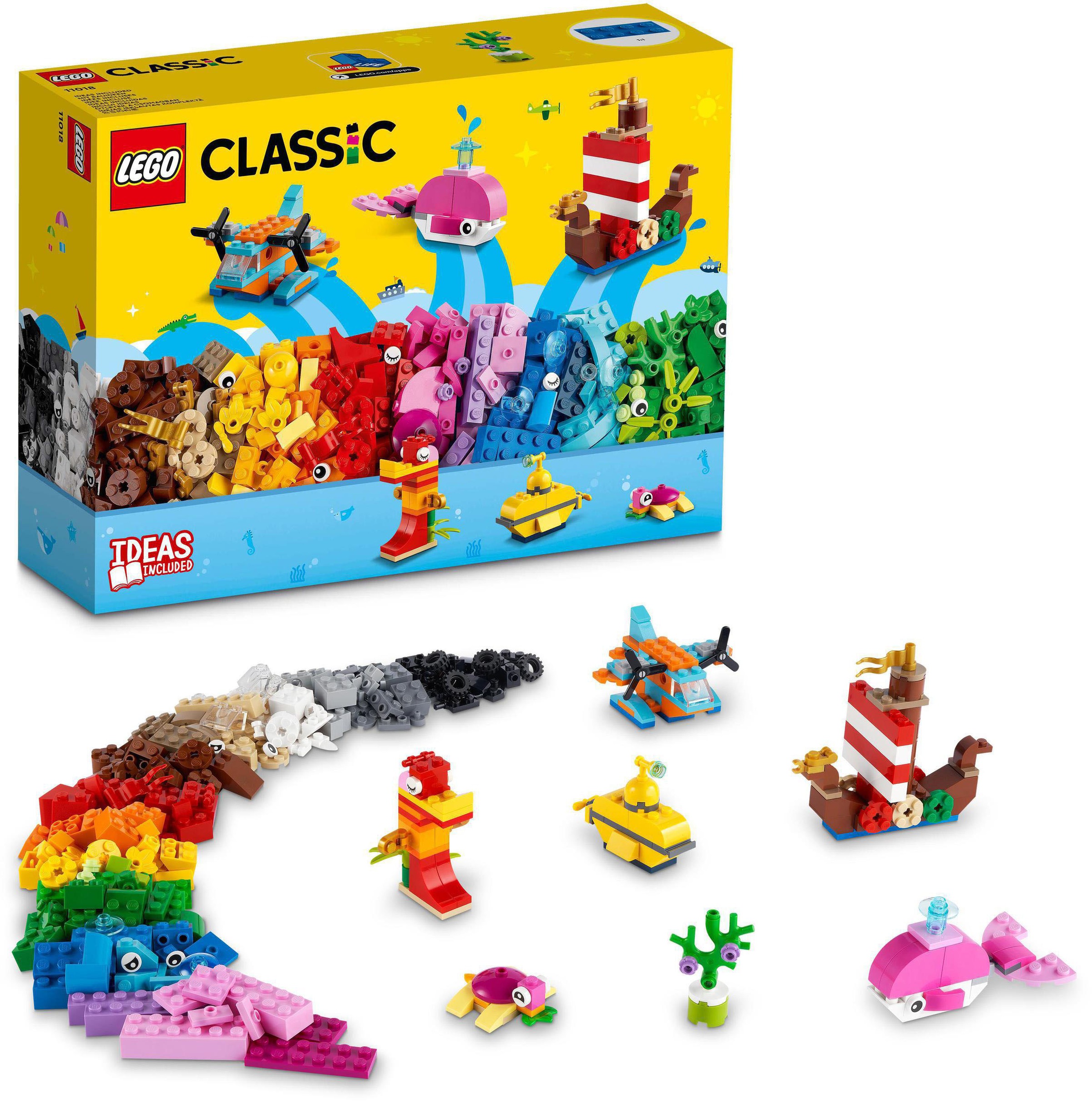 LEGO® Konstruktionsspielsteine »Kreativer Meeresspaß (11018), LEGO® Classic«, (333... kaufen