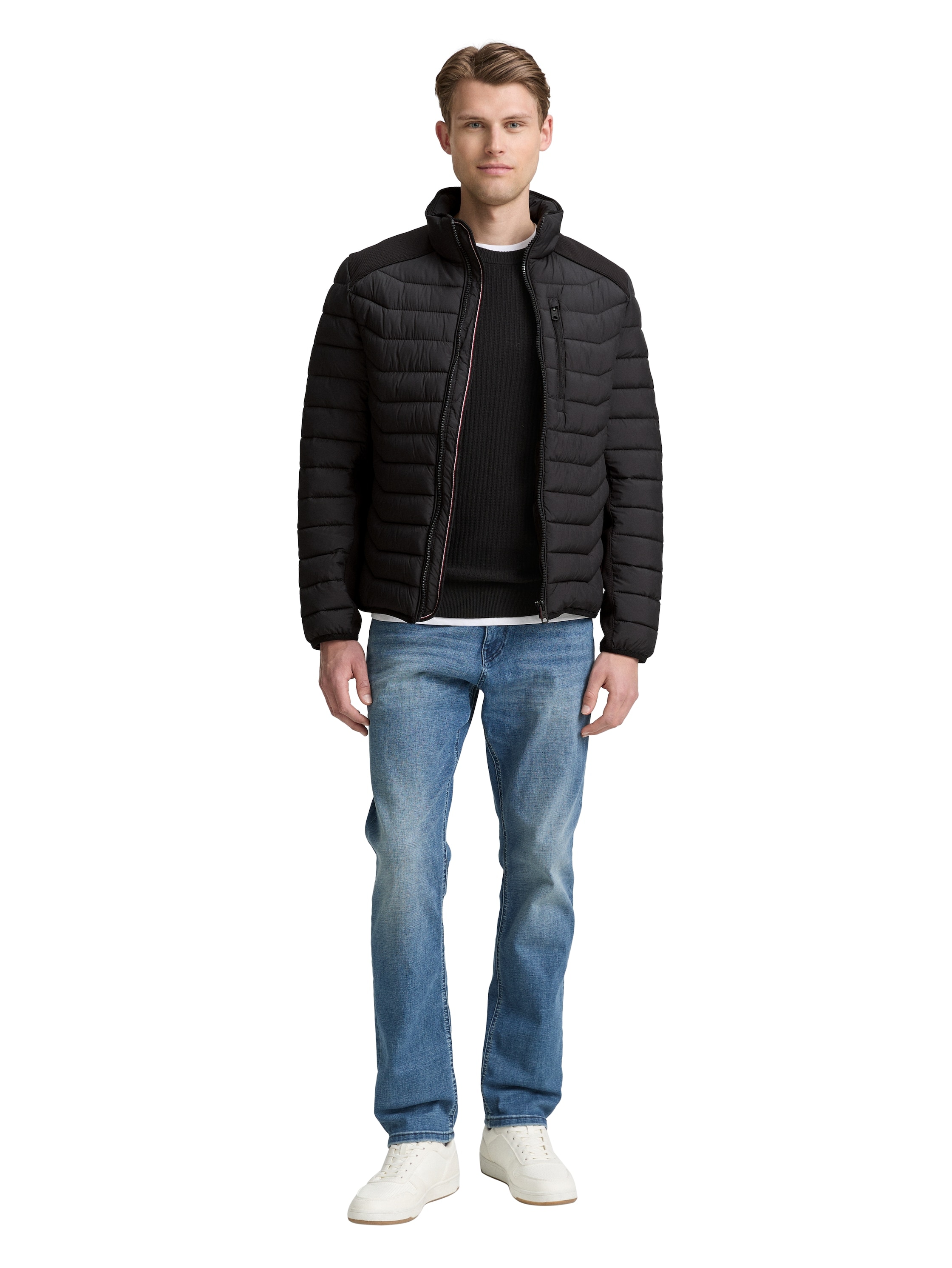 TOM TAILOR Steppjacke, ohne Kapuze, mit Taschen