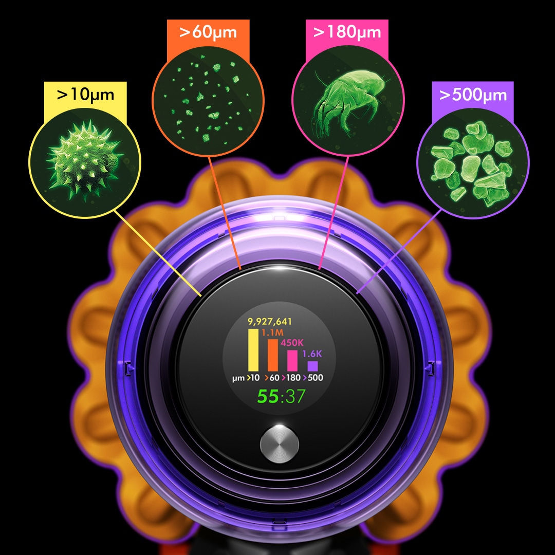 DYSON Akku-Hand-und Stielstaubsauger »V15 Detect Fluffy (Blau/Nickel)«