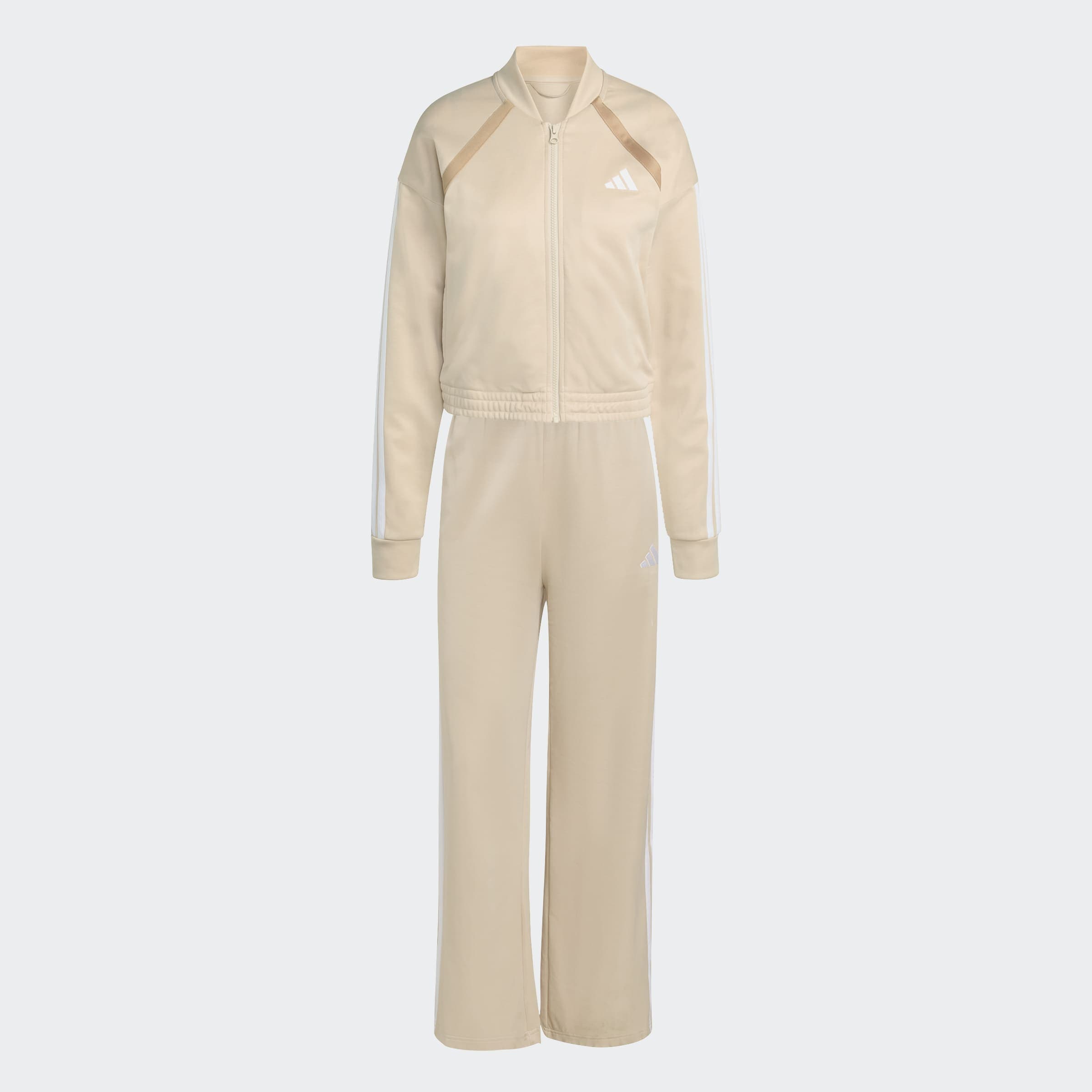 adidas Sportswear Trainingsanzug »W TEAMSPORT TS« 2 tlg. Jacke schmal geschnitten; Hose regulär geschnitten, hoher Bund