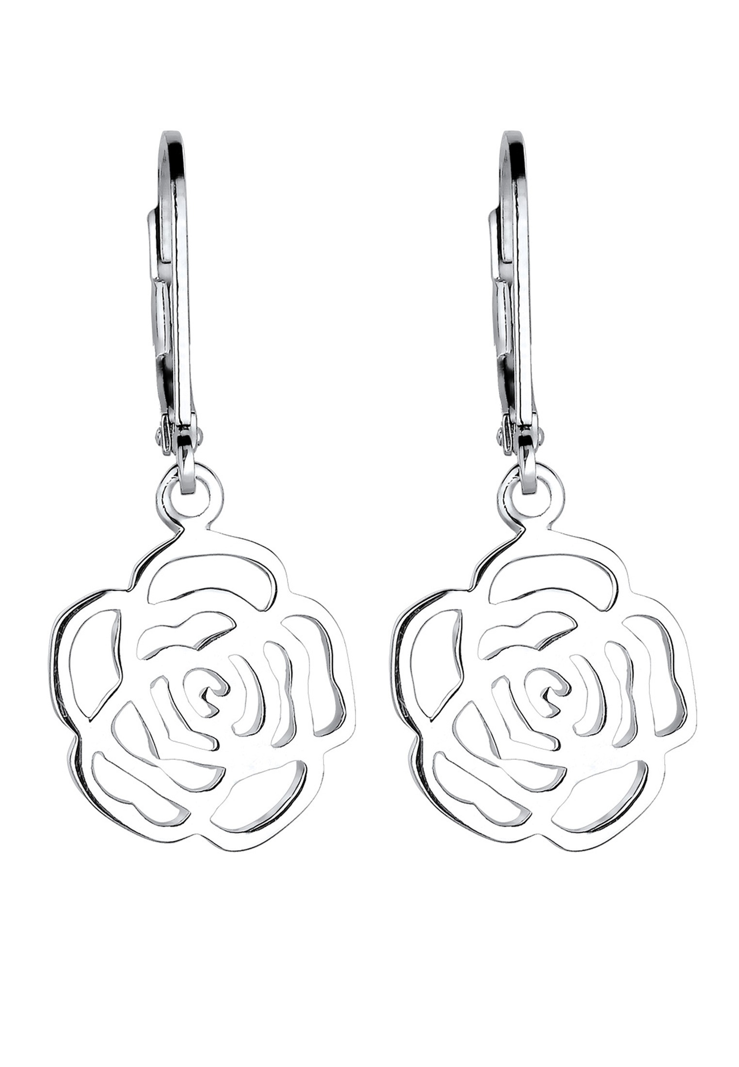 Elli Paar Ohrhänger »Ohrringe Ohrhänger mit Blume 925 Sterling Silber«