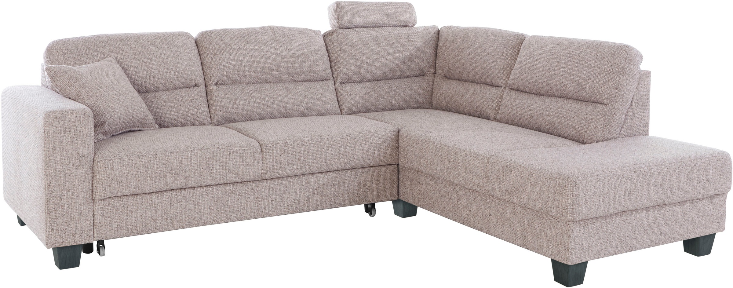 TRENDMANUFAKTUR Ecksofa »Chamber, zeitlos und modern, hoher Sitzkomfort, L-Form«, wahlweise mit Schlaffunktion