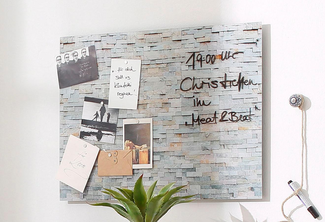 Home affaire Magnettafel »Stone Wall«