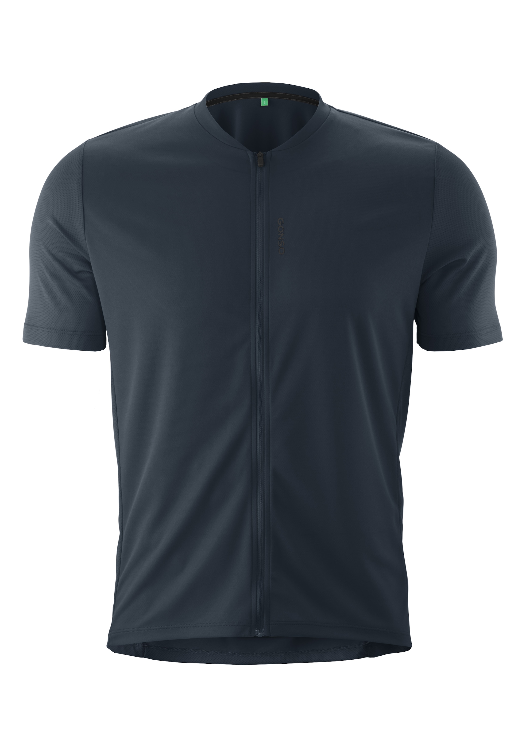 Gonso Radtrikot »SITIVO Jersey Green M« Herren Fahrradtrikot kurzarm, Half-Zip Trikot mit Rückentasche