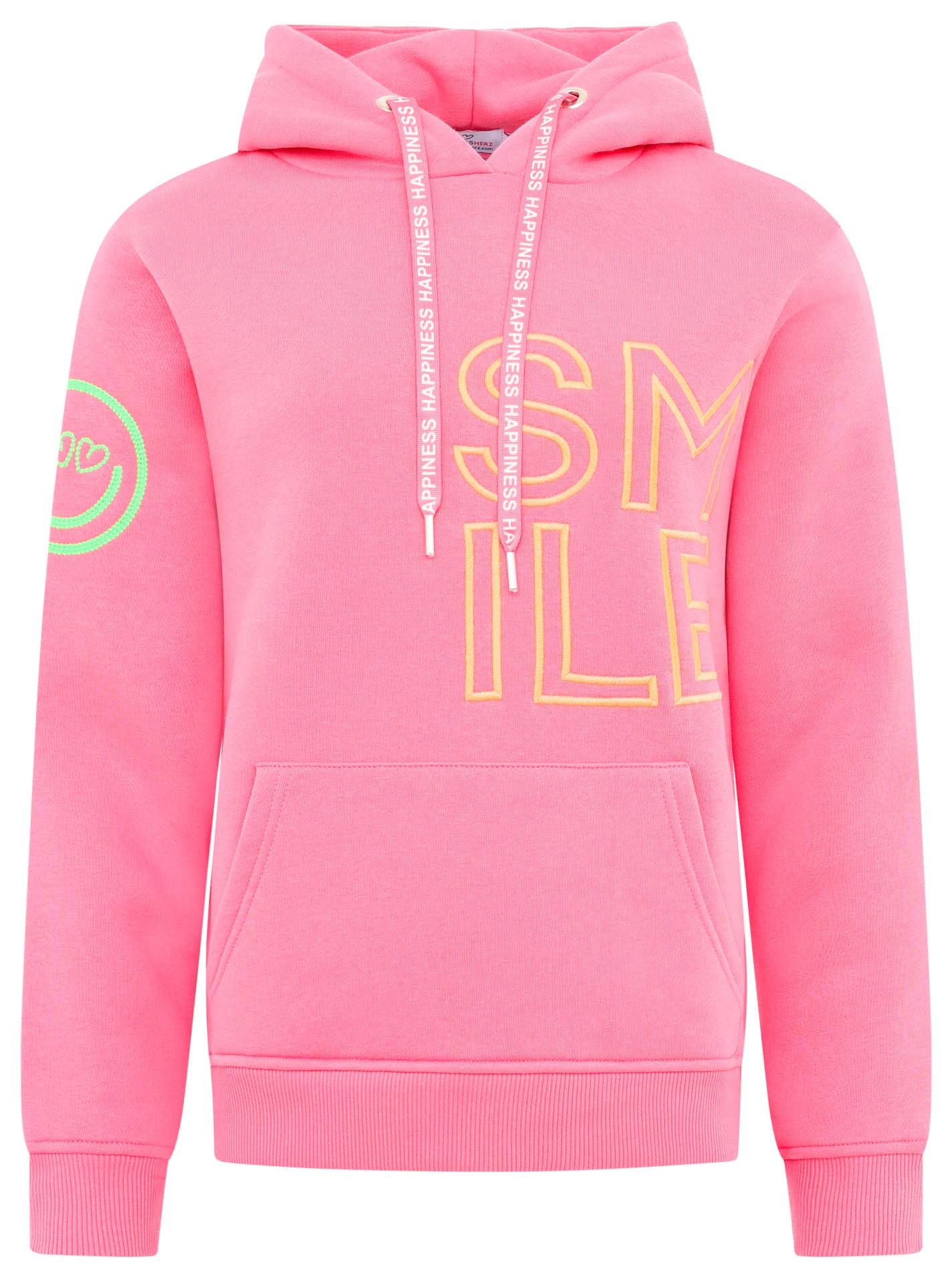 Zwillingsherz Hoodie »"Alissa 2.0"«, mit SMILE Stickerei vorne und hinten