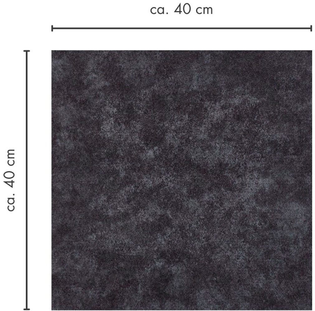 Andiamo Teppichfliese »Colmar Nadelfilz«, quadratisch, 4 mm Höhe, 40x40 cm, selbstklebend, robust & strapazierfähig, 25 Stück (4 qm)