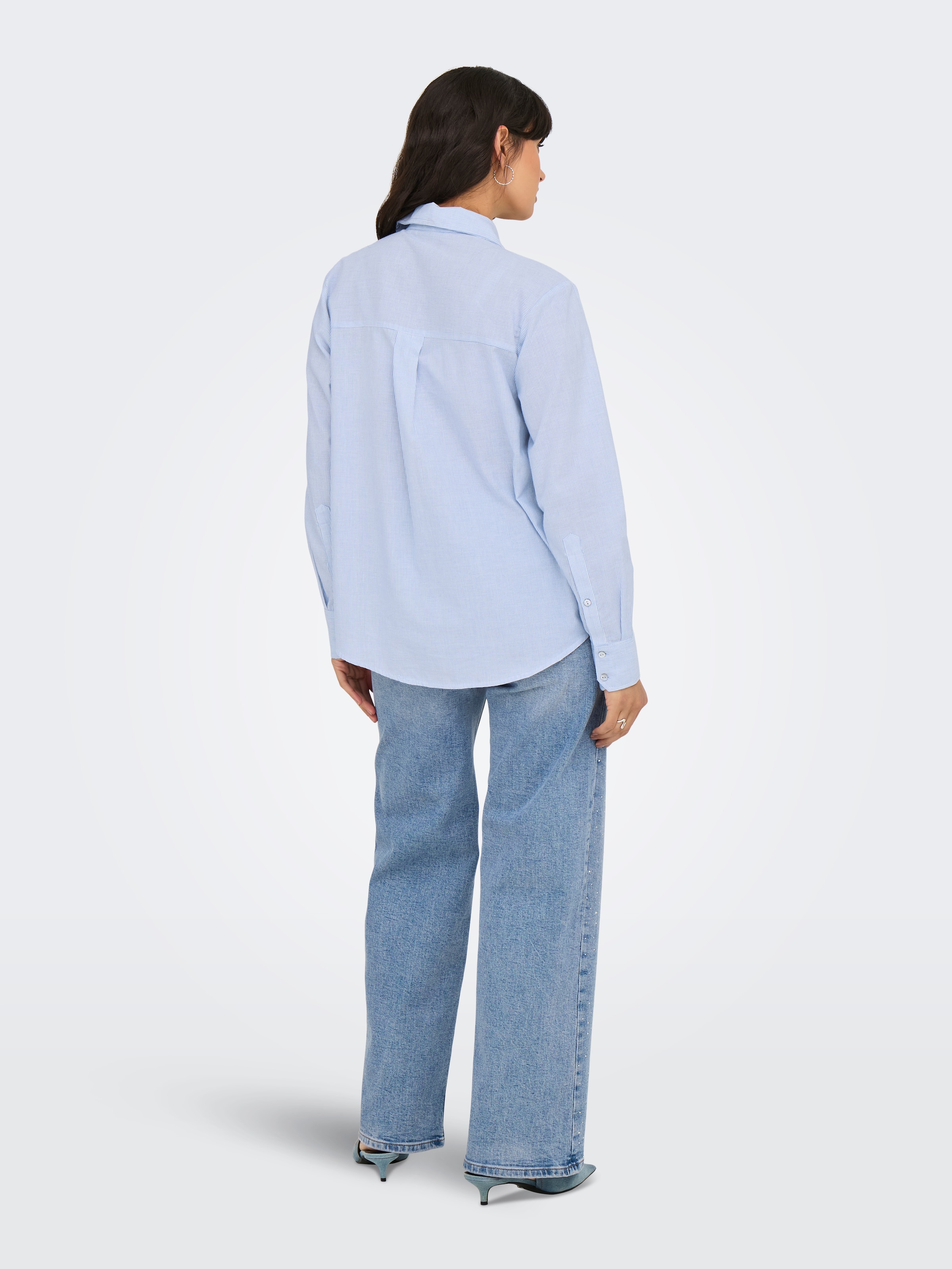 ONLY Hemdbluse »ONLALINA LIFE L/S STRIPE SHIRT WVN«