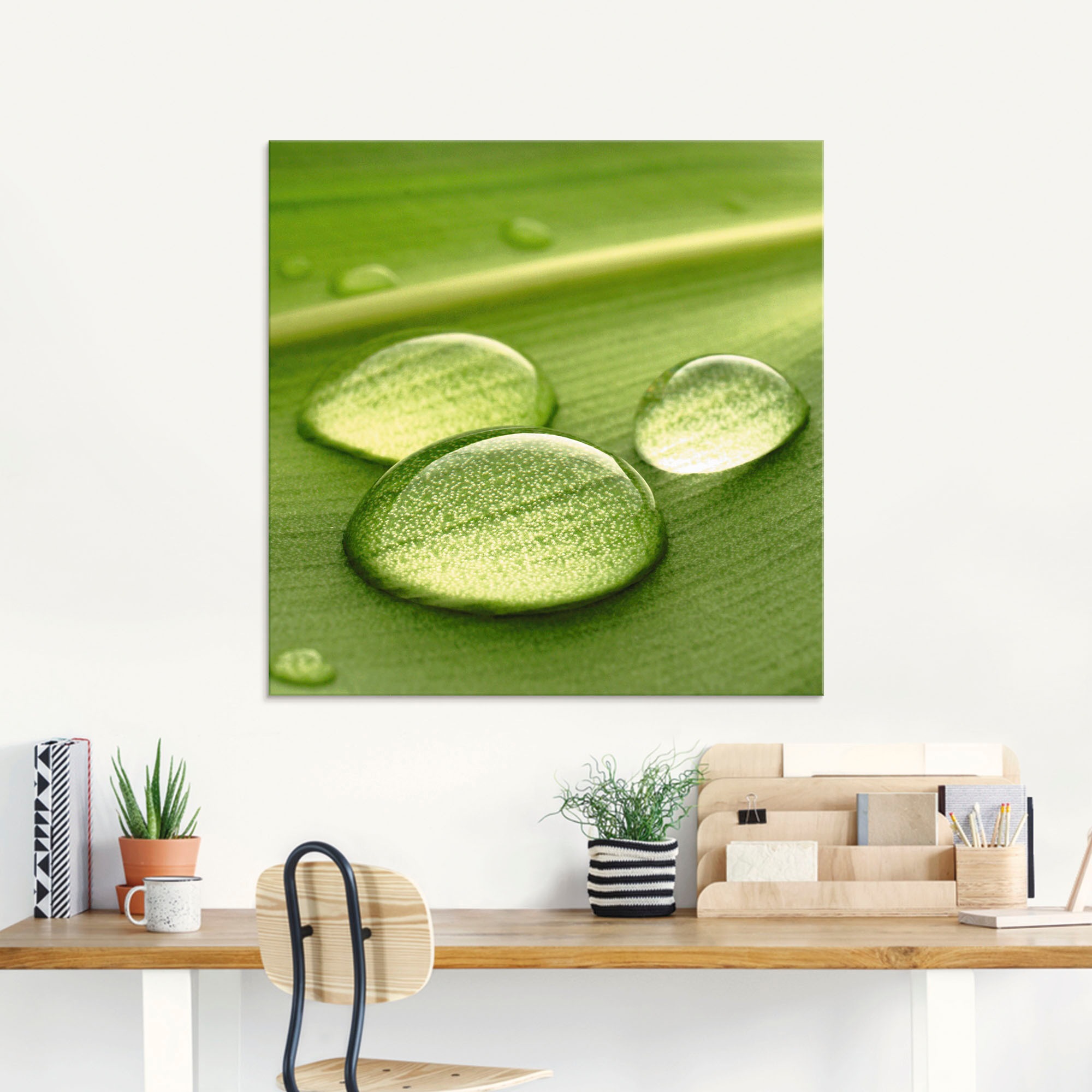 Artland Glasbild »Wassertropfen«, Zen, (1 St.), in verschiedenen Größen