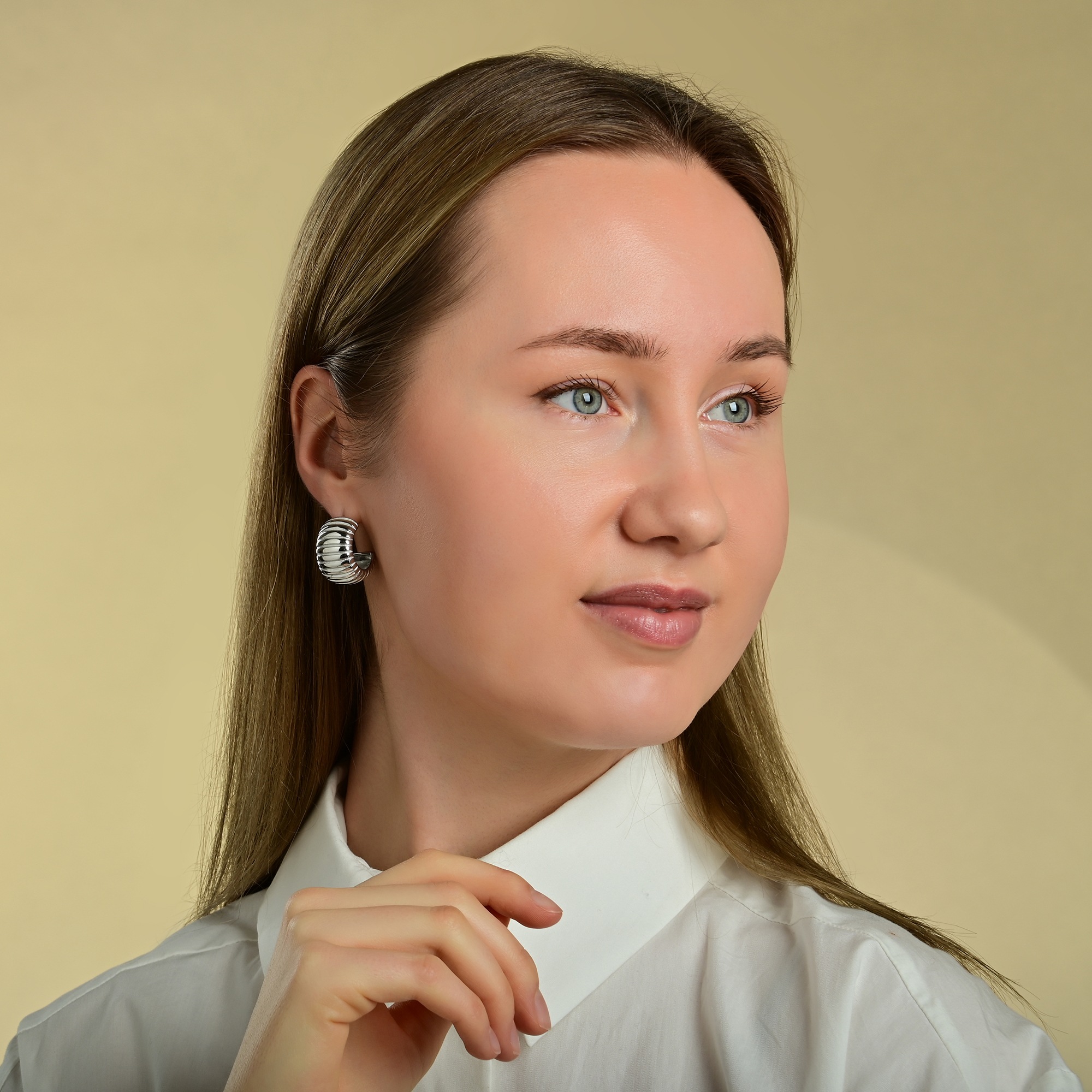 Adelia´s Paar Creolen »Damen Ohrringe ¿ Creole aus Edelstahl«