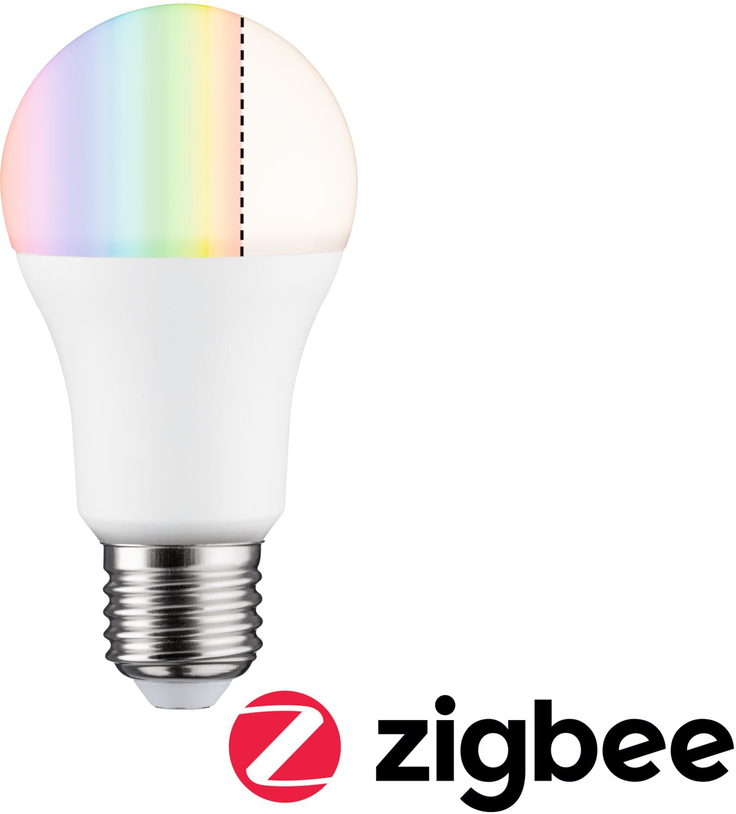 Paulmann LED-Leuchtmittel »Smart Home Zigbee Standardform 9,3 W Matt E27 RGBW«, E27, 1 St., Farbwechsler