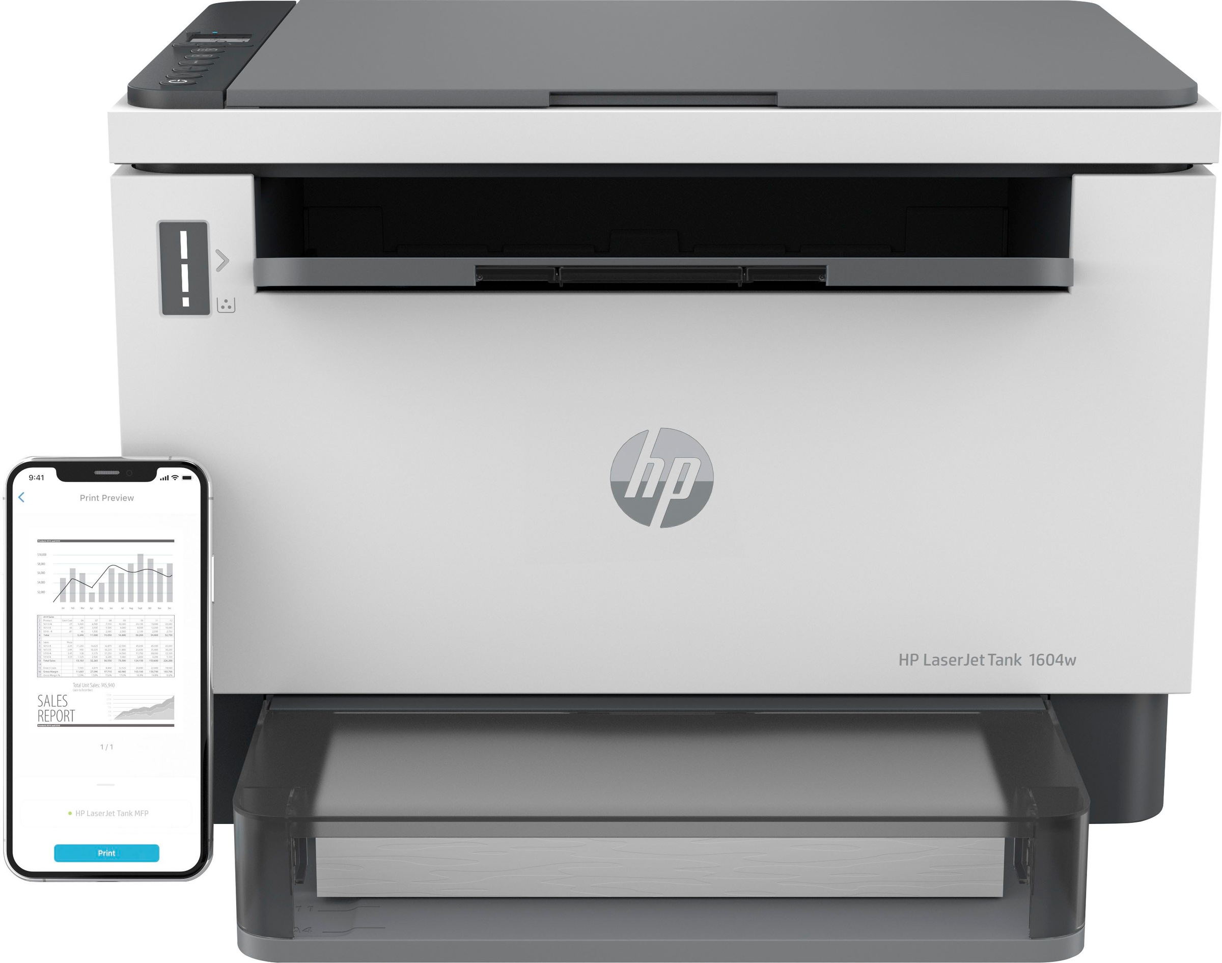 HP Laserdrucker »LaserJet Tank MFP 1604W Printer«