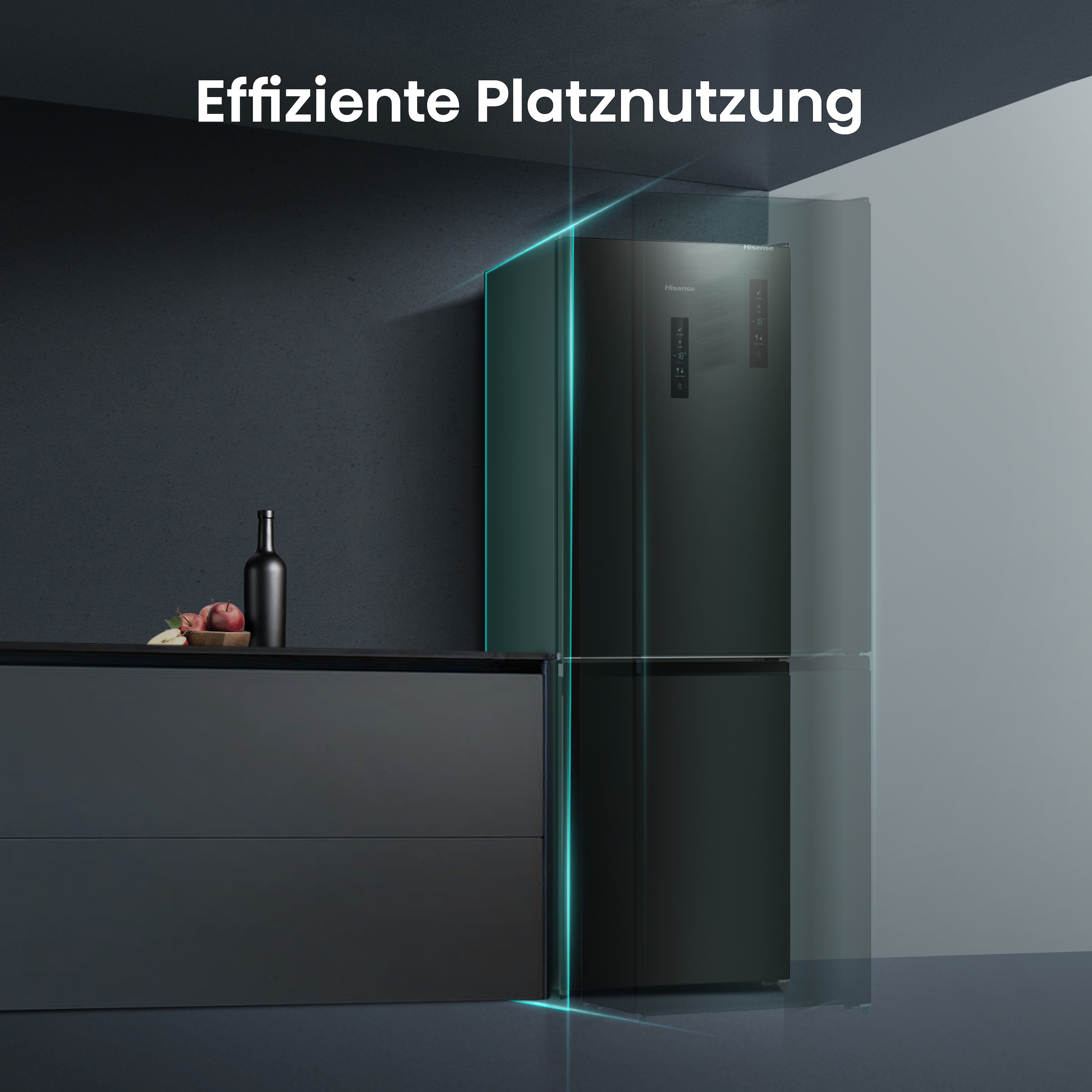 Hisense Kühl-/Gefrierkombination »RB390N4CFD«, Außen-Display