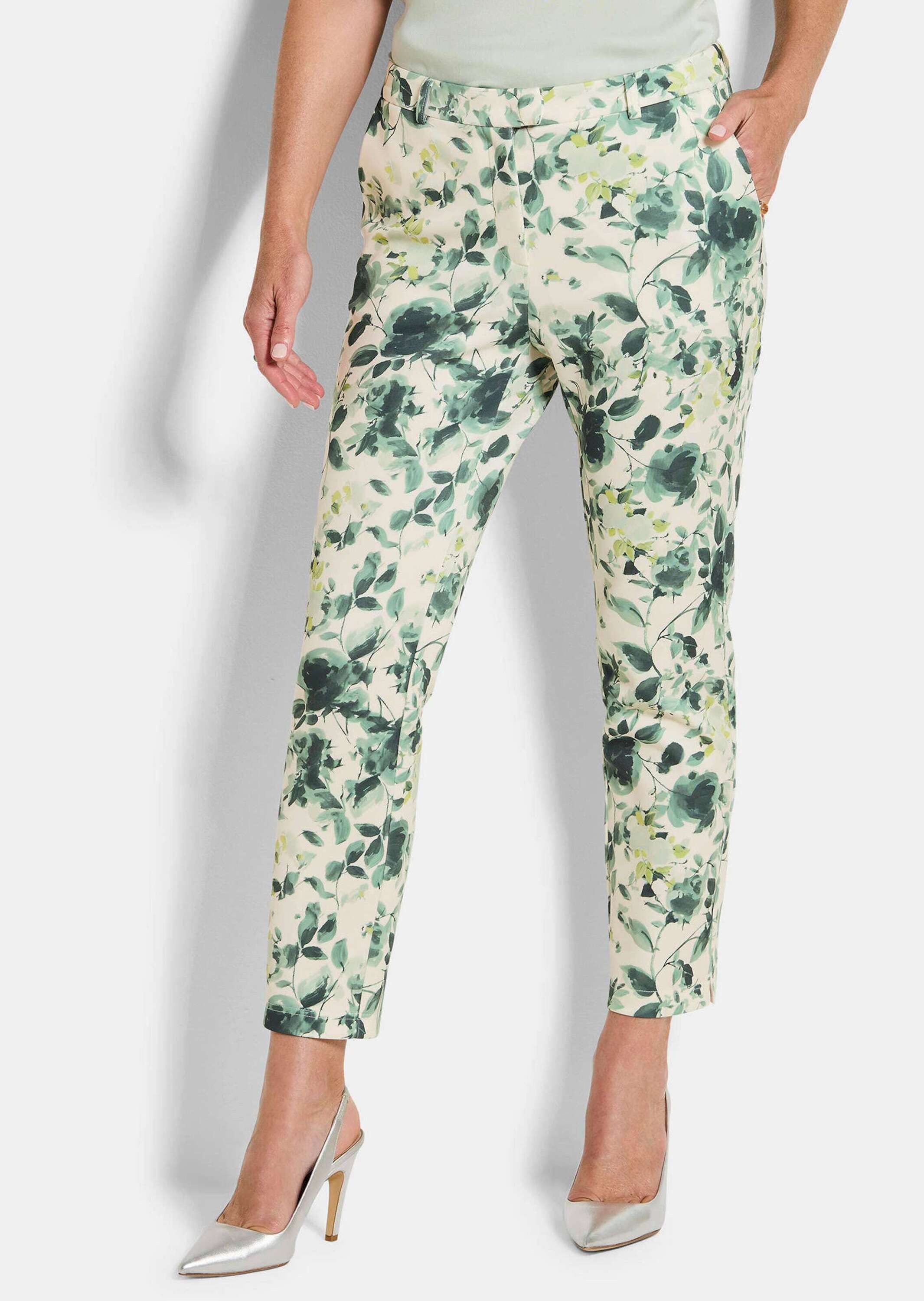 GOLDNER Stoffhose »Kurzgröße Schmale Hose LOUISA aus Scuba-Jersey«