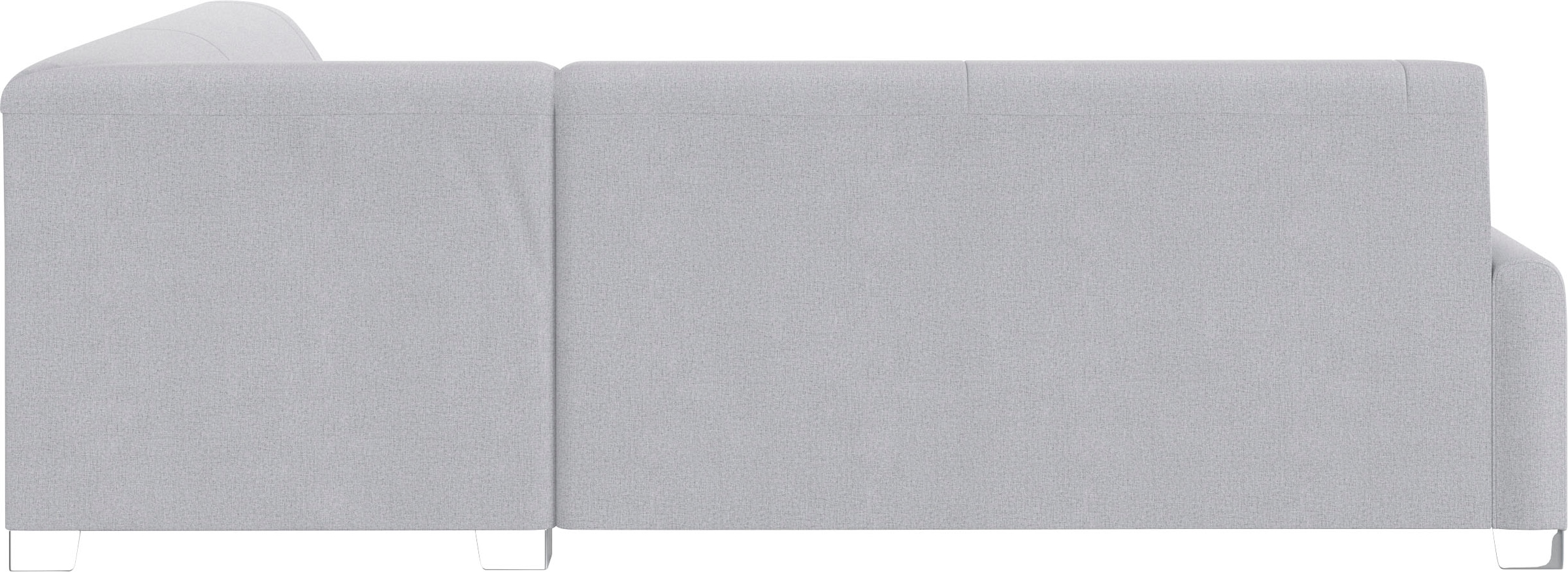 DOMO collection Ecksofa »Anzio in kubischer Formensprache, flache Armlehnen, L-Form«, Wahlweise mit Bettfunktion und Federkern für hohen Sitzkomfort