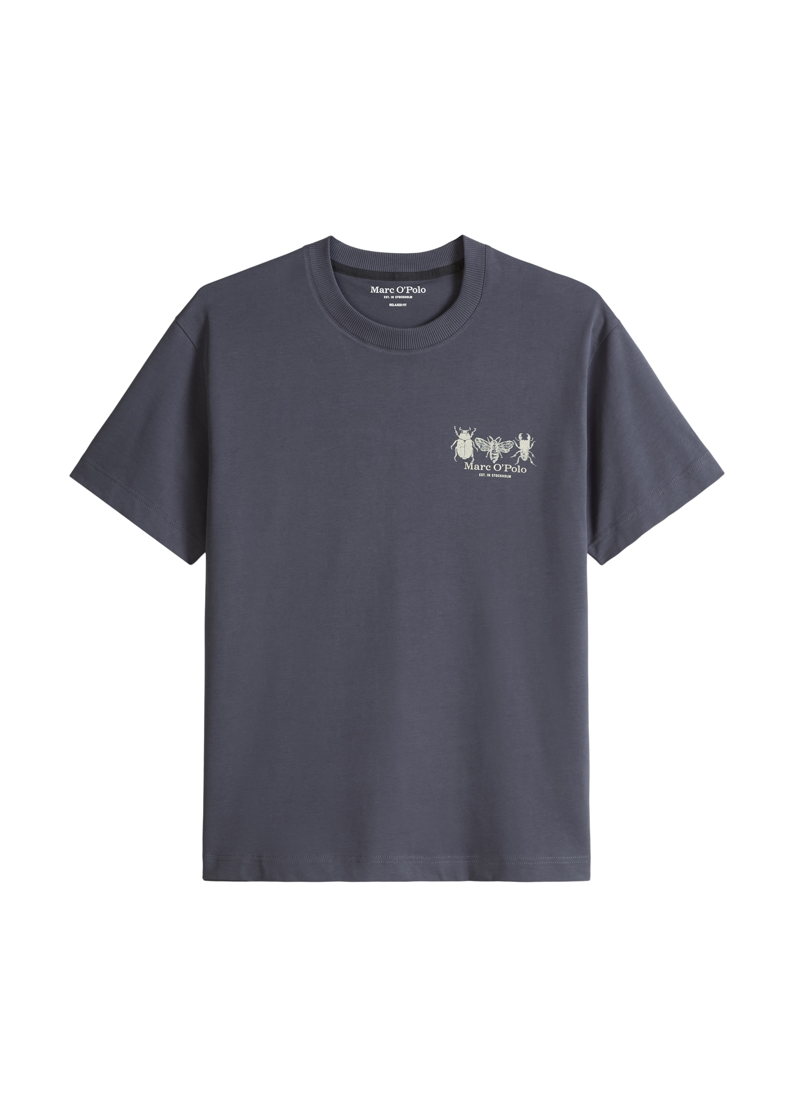 Marc O'Polo T-Shirt loose fit mit beidseitigen Insektenprints
