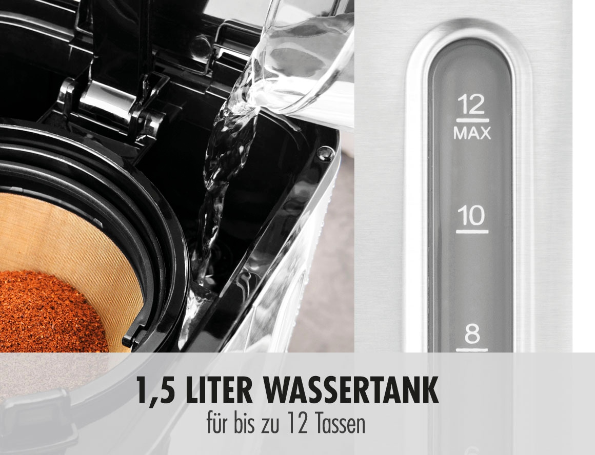Gastroback Filterkaffeemaschine »Design Essential 42701« 1,5 l Kaffeekanne Edelstahlfilter 1x4