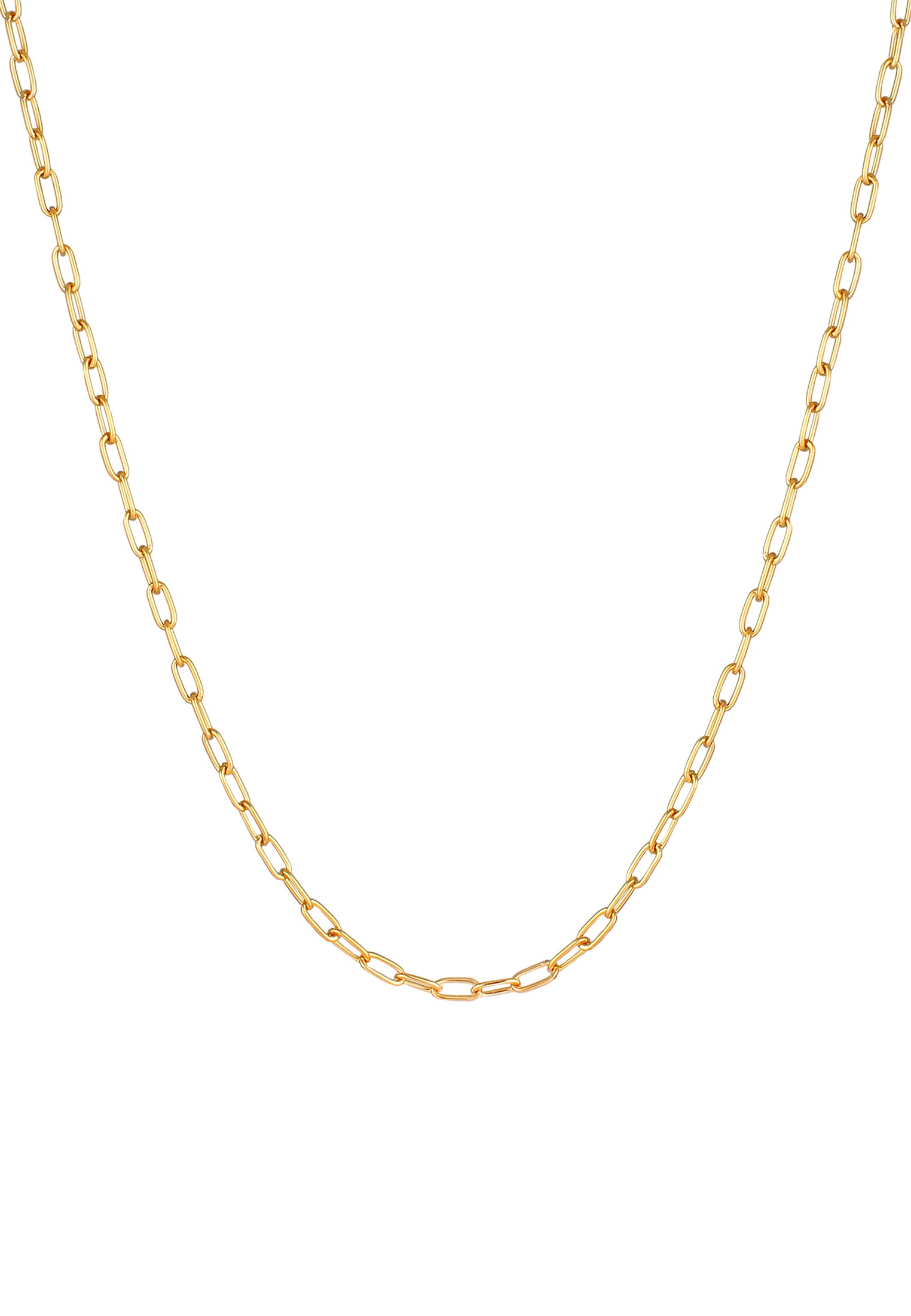 Kuzzoi Silberkette »Halskette Herren Gliederkette Oval Basic Fein 925 Silber«