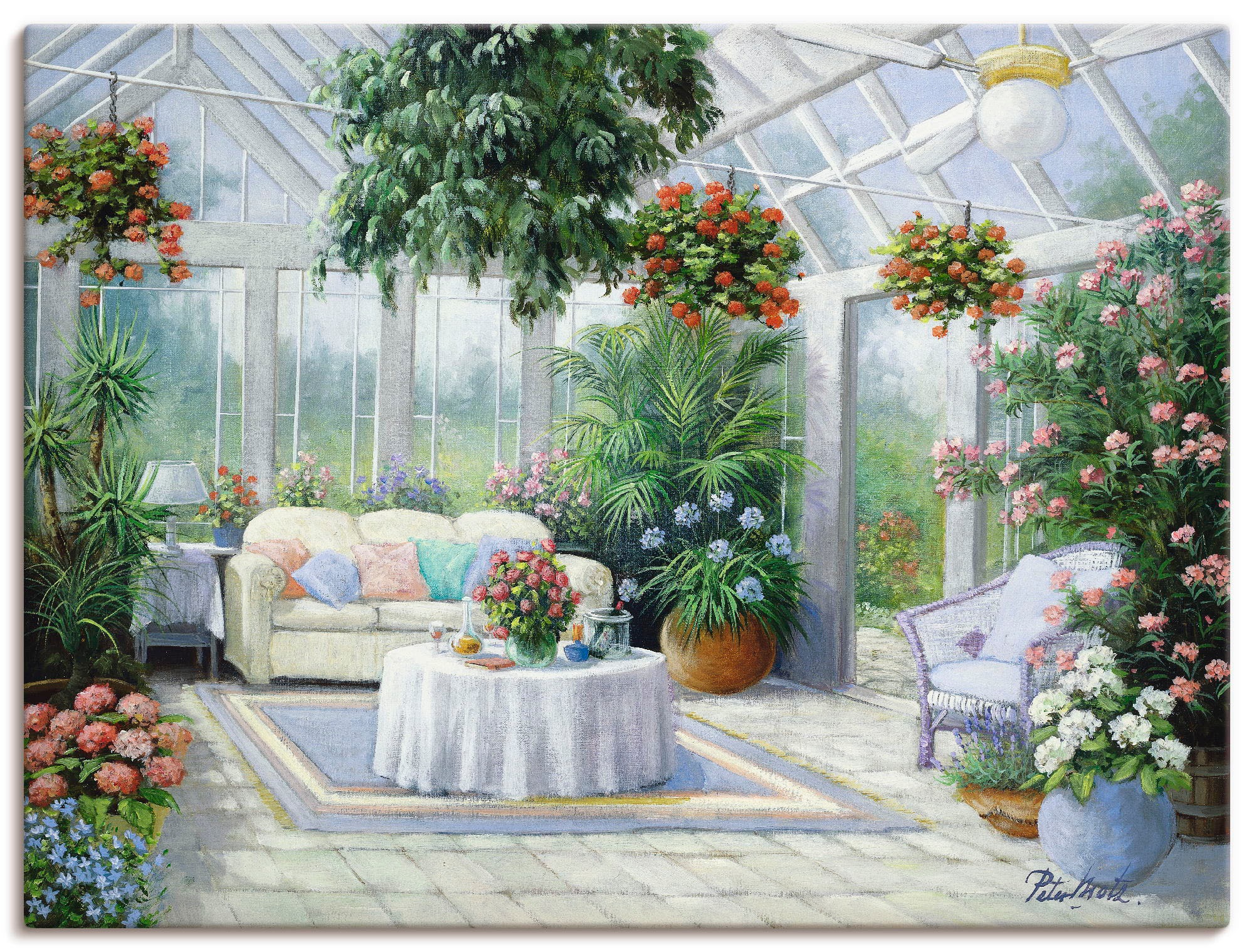 Artland Wandbild »Mein Lieblingsplatz«, Garten, (1 St.), in vielen Größen & Produktarten -Leinwandbild, Poster, Wandaufkleber / Wandtattoo auch für Badezimmer geeignet