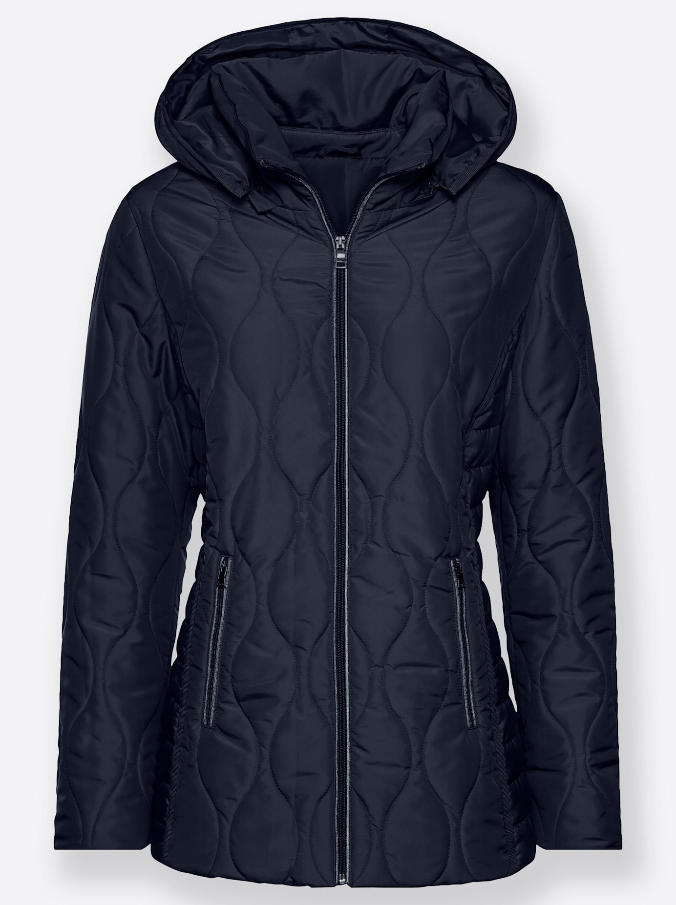 Classic Basics Steppjacke, mit Kapuze