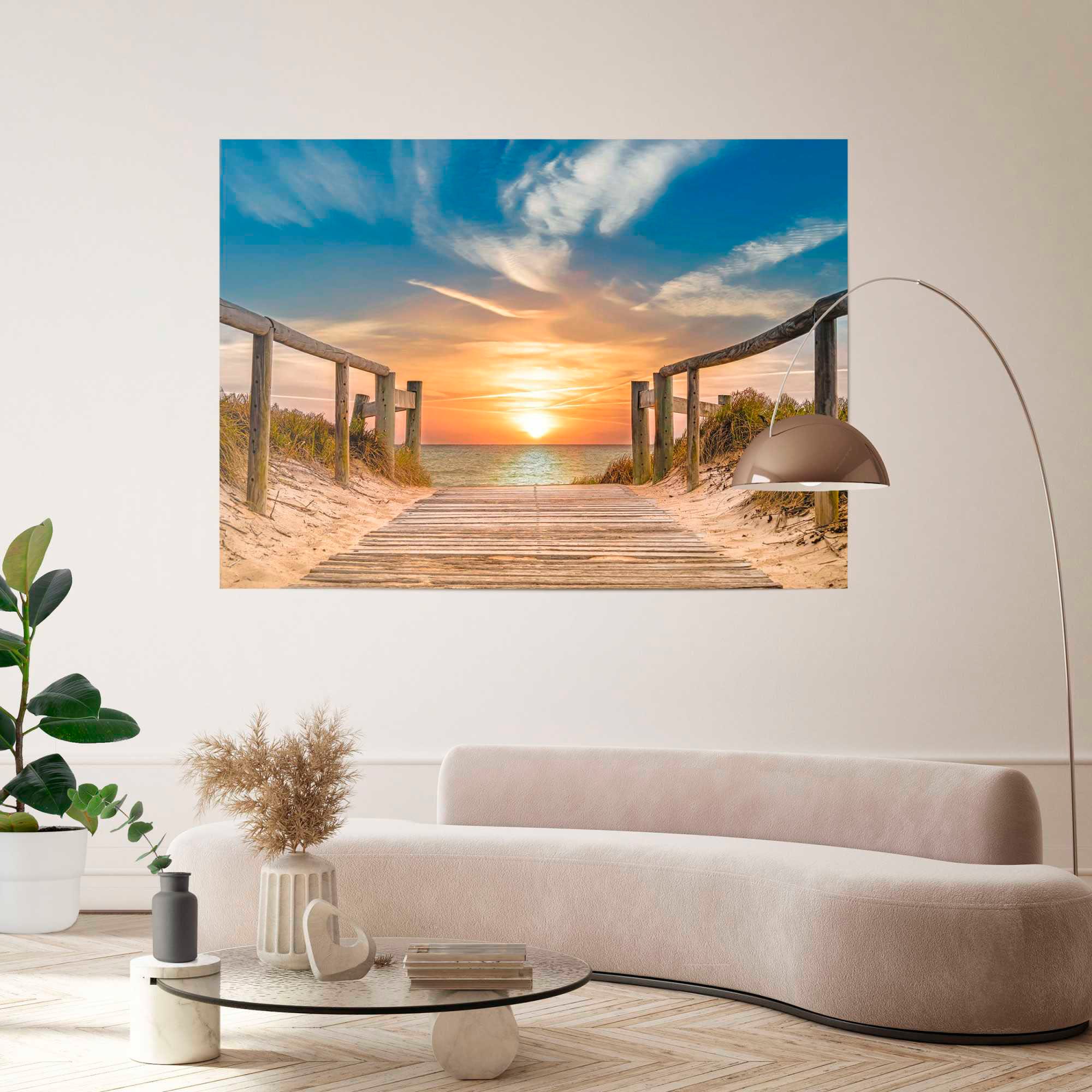 Reinders! Poster »Sonnenuntergang am Strand«