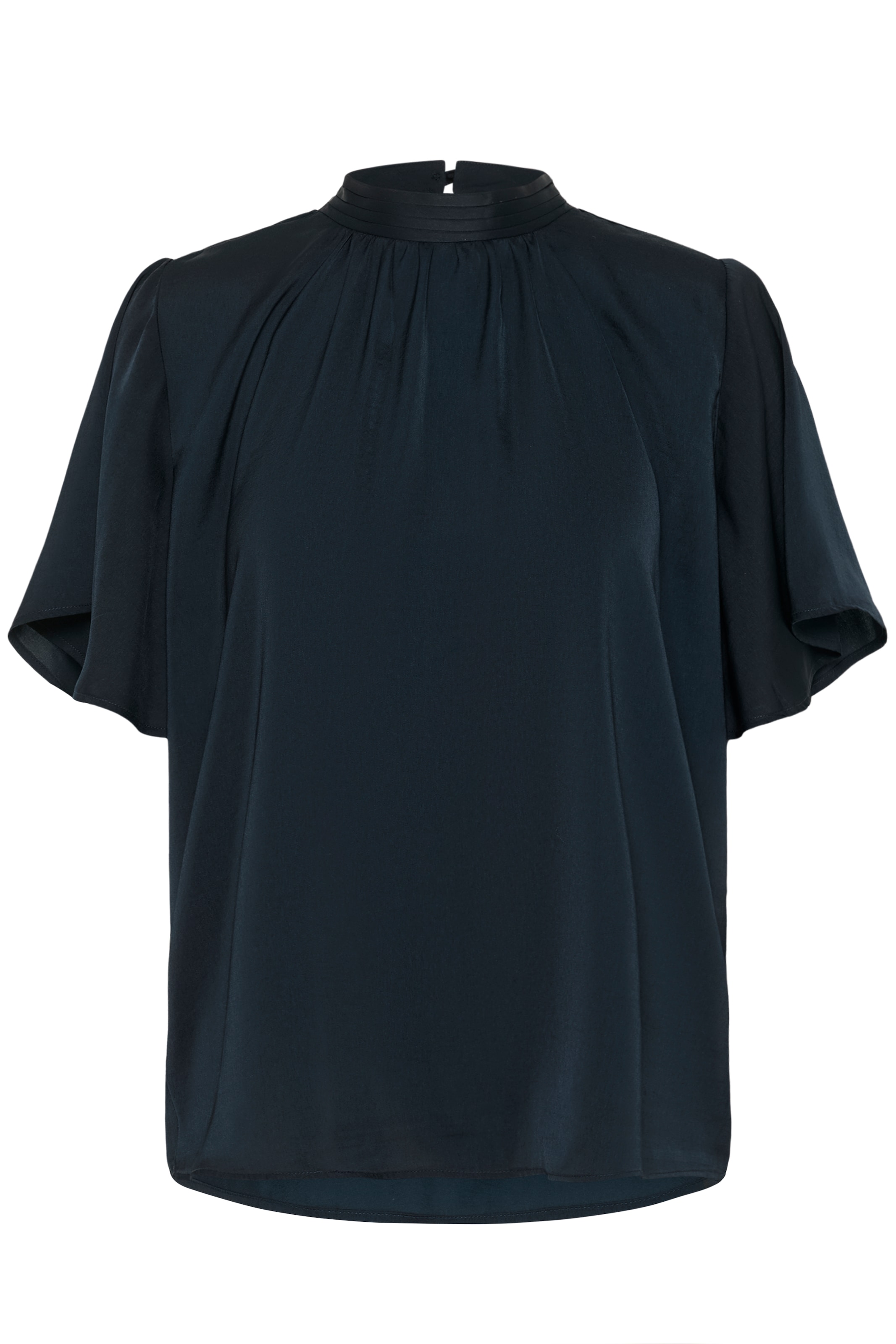 Saint Tropez Kurzarmbluse »AileenSZ Flared Blouse« Kunstfaser, Regular fit