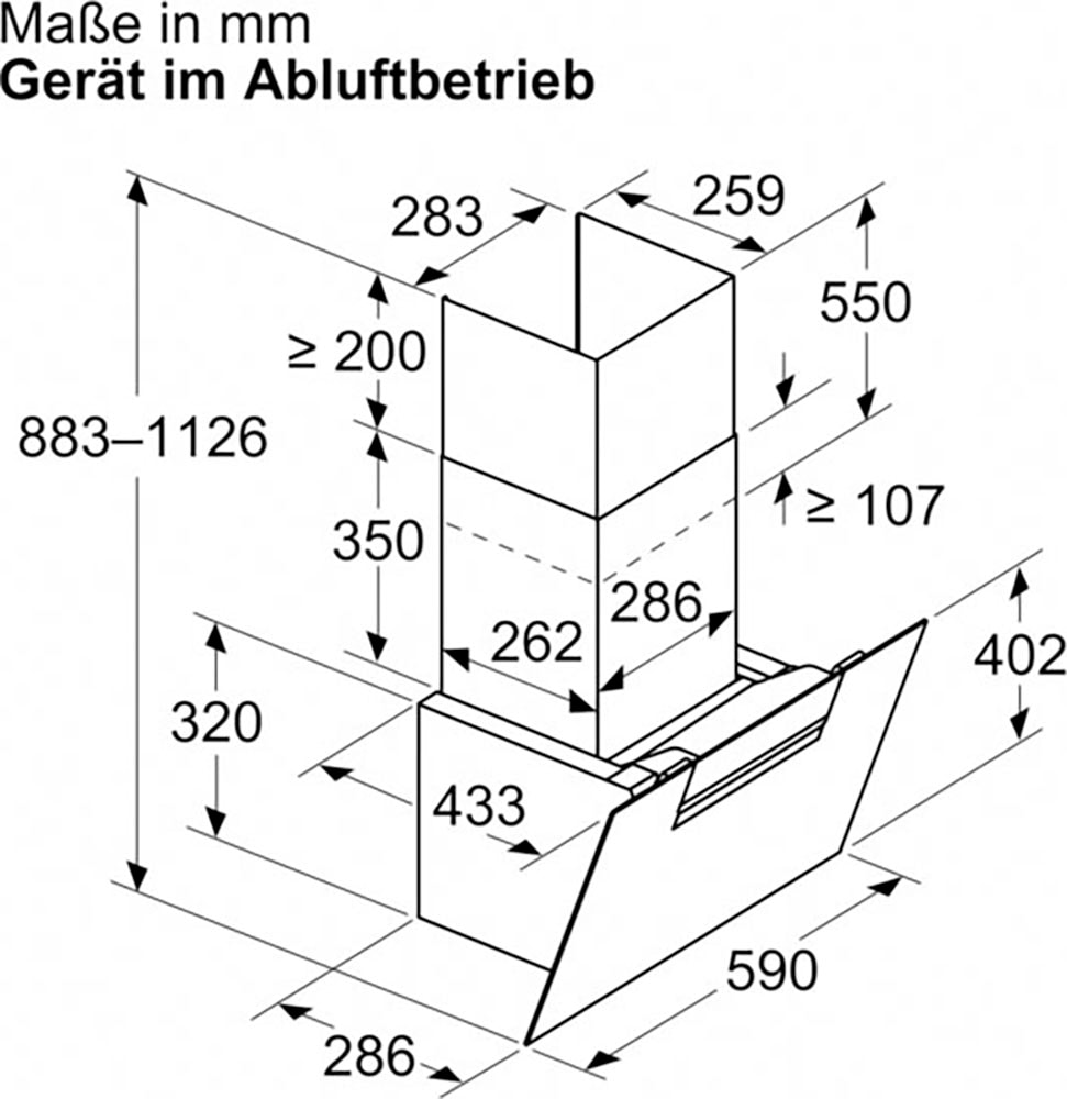 NEFF Wandhaube »D65IFN1S0«, Serie N 50