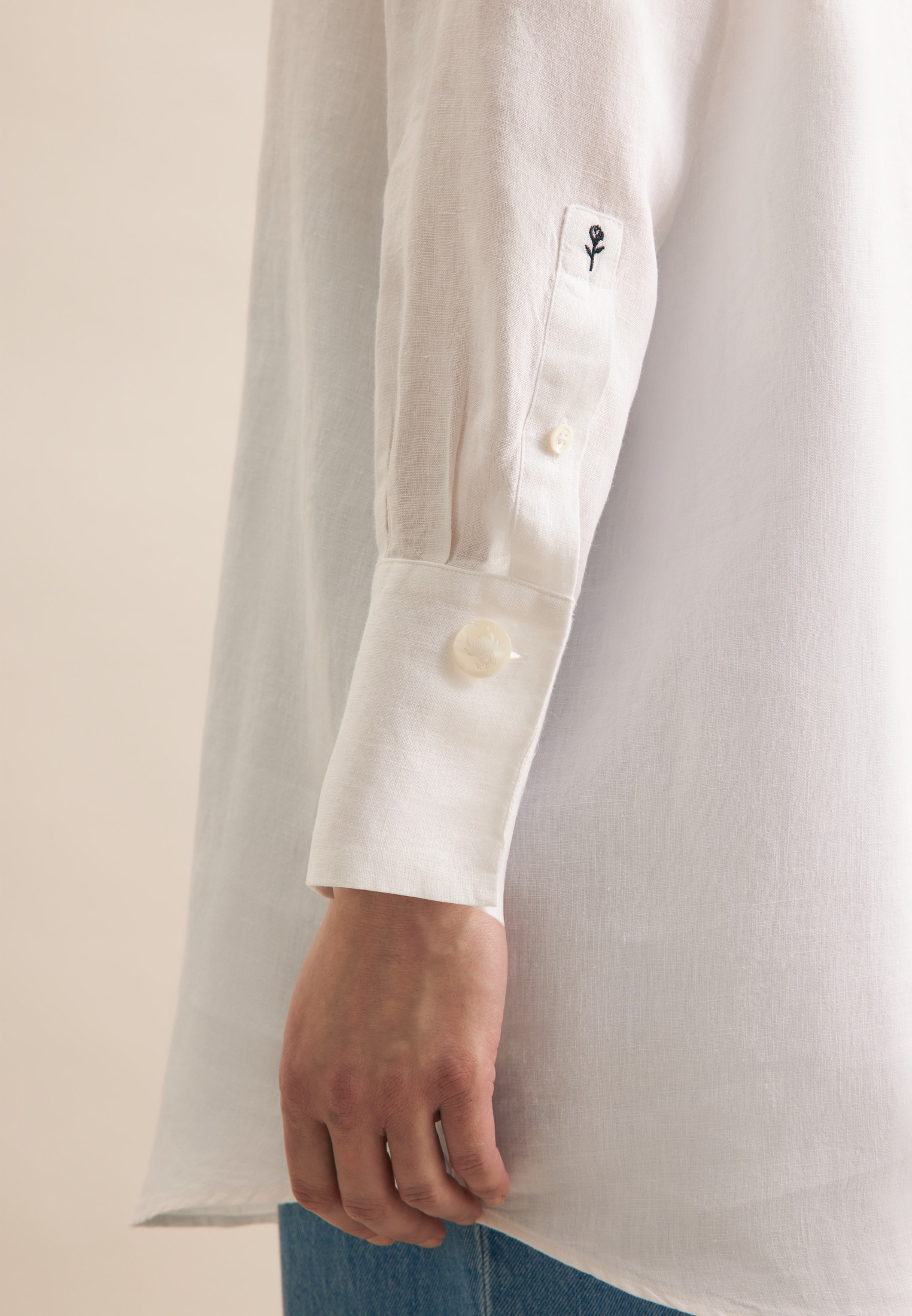 seidensticker Hemdbluse »Schwarze Rose« 1/1 Uni