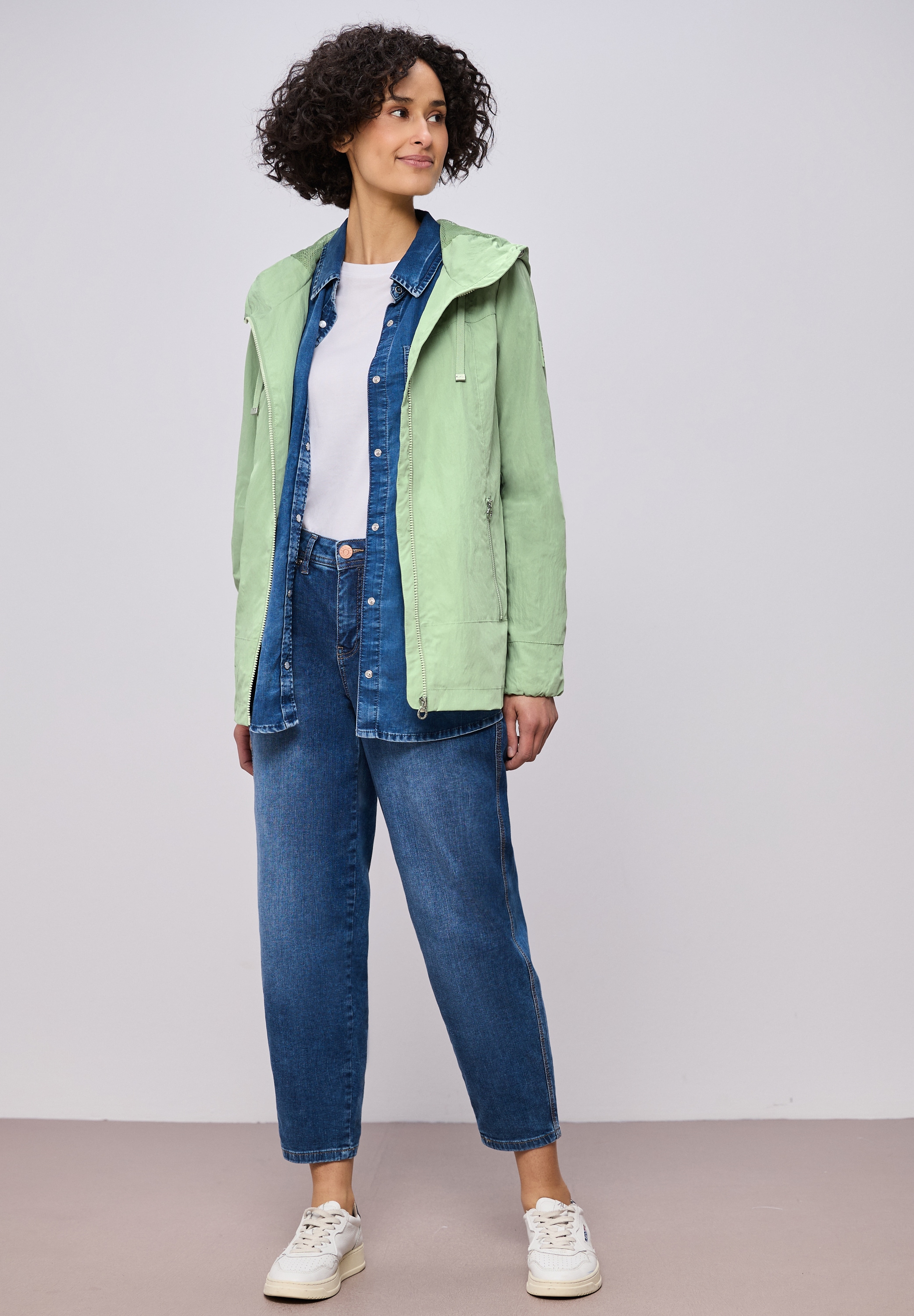 STREET ONE Kurzjacke mit Kapuze mit Kapuze