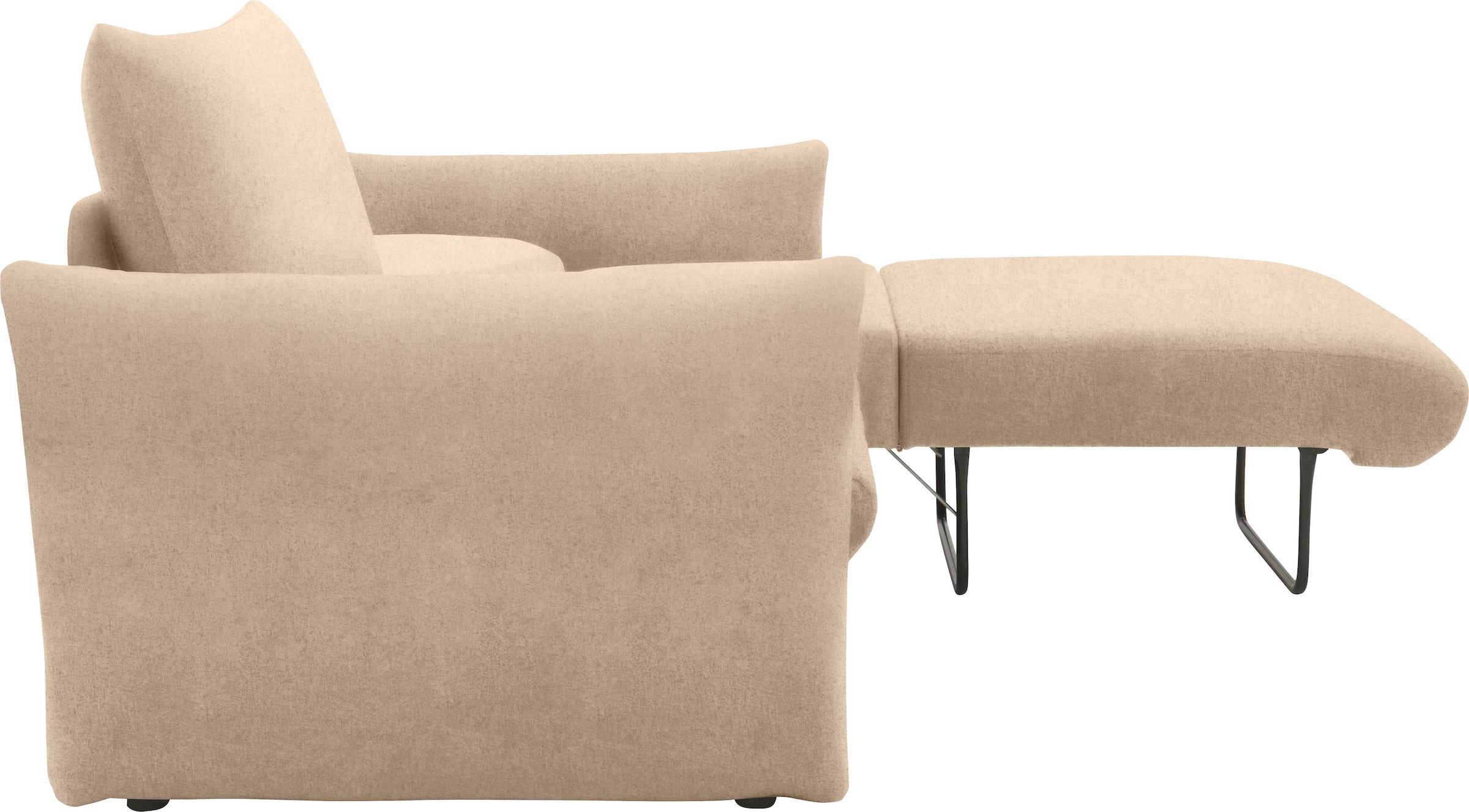 DOMO collection Schlafsofa »700023 Schlaffunktion, Federkern, 2-Sitzer, stabile Liegefläche«, Sitzflächen einzeln ausklappbar zum Schlafen, Relaxen und Entspannen