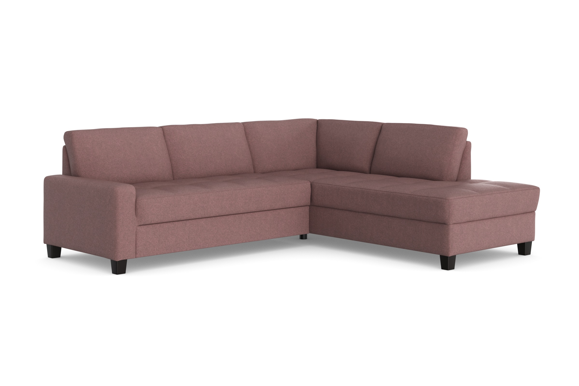 DOMO collection Ecksofa »Florentina zeitlos und elegant, Sitznähte als Designelement, L-Form«, wahlweise mit Bettfunktion, mit Kontrastnaht, Komfortsitzhöhe 47cm