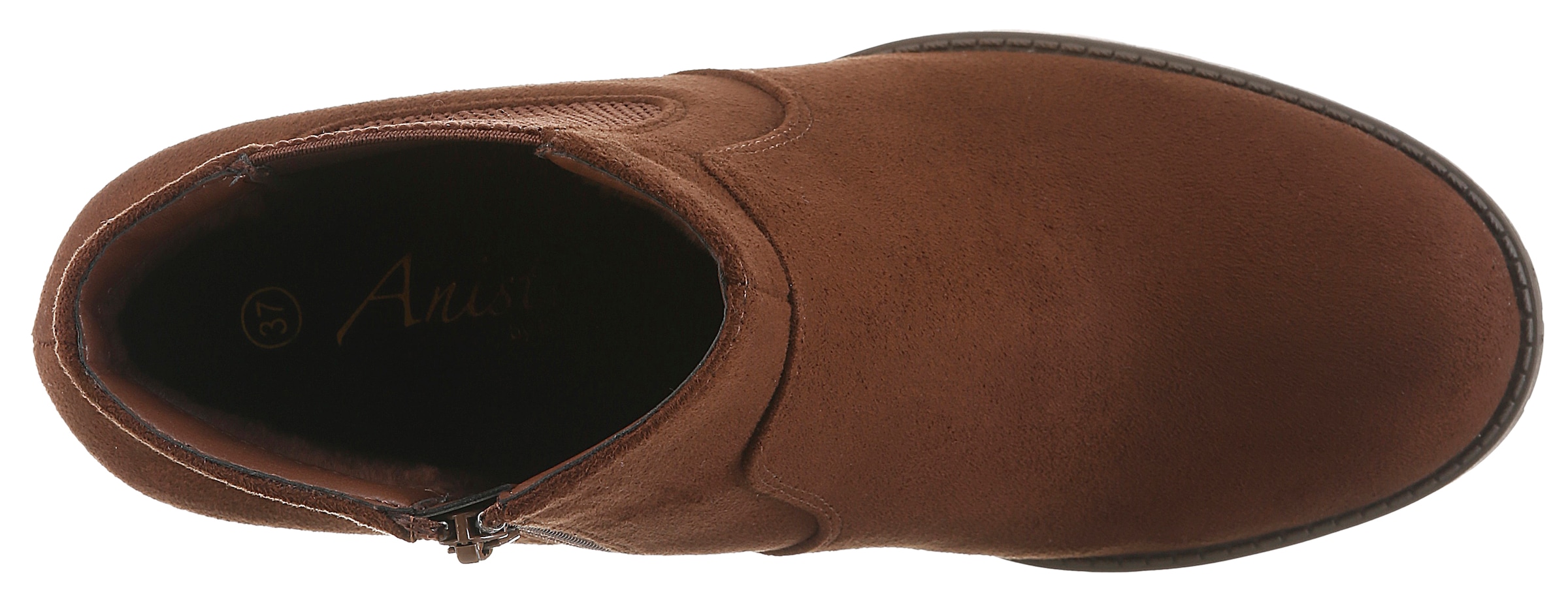 Aniston SHOES Stiefelette  Ankleboots mit seitlichem Stretcheinsatz