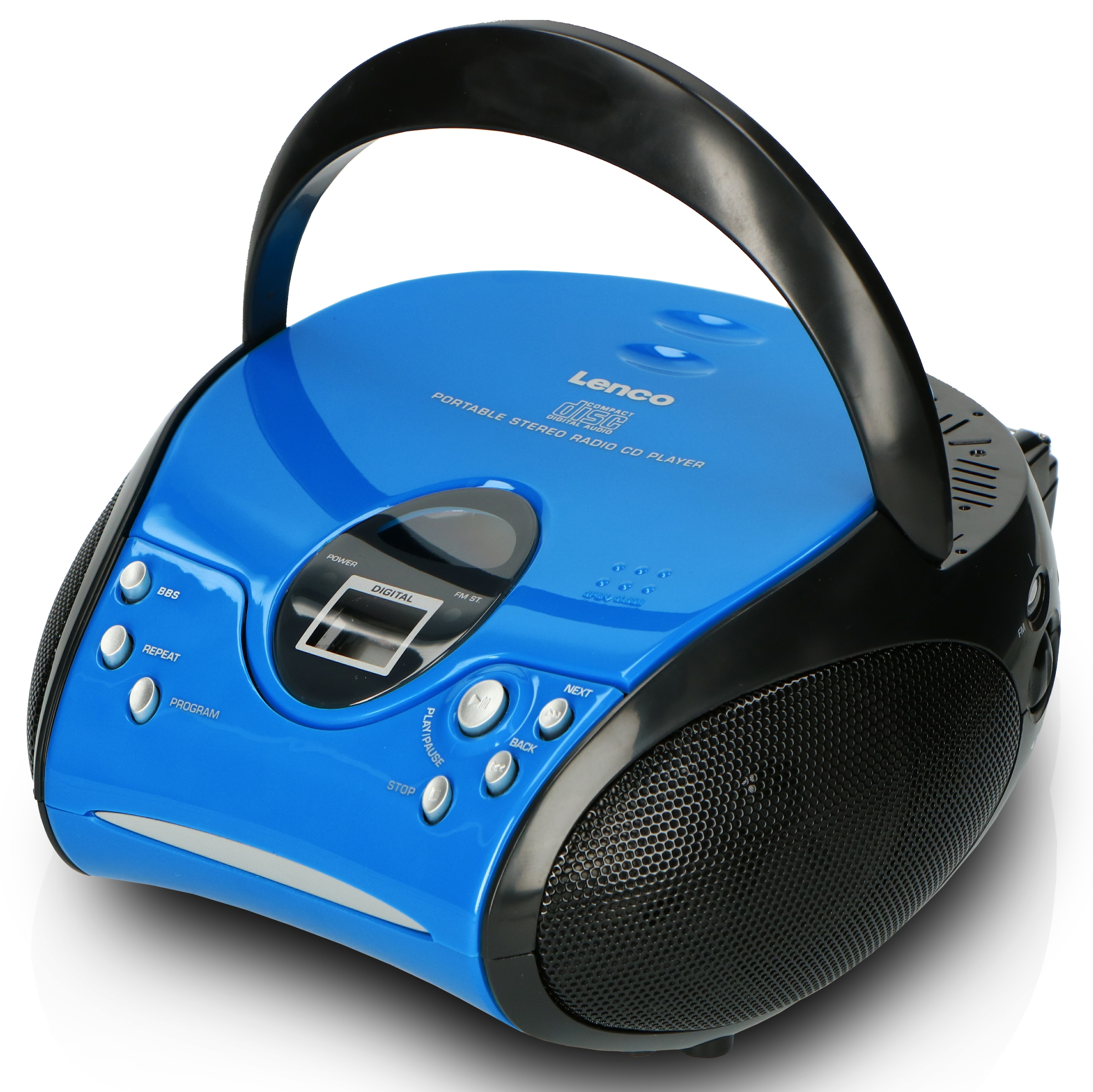Lenco Boombox »SCD-24«, (FM-Tuner 2 W), batteriebetrieb möglich