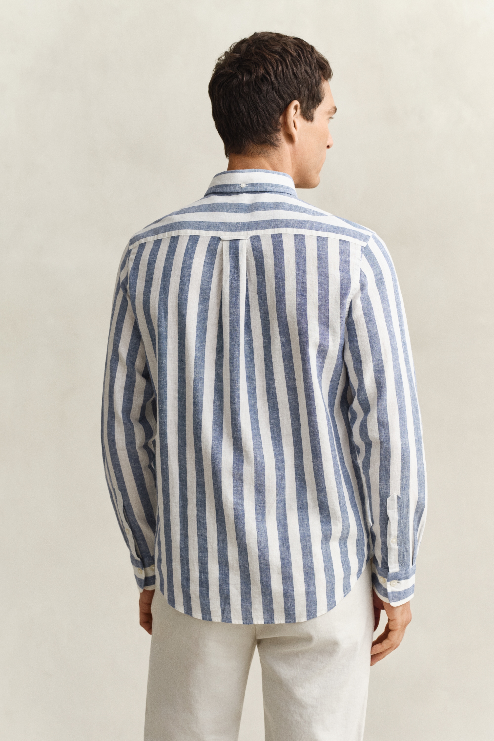 Gant Langarmhemd »REGULAR COTTON LINEN STRIPE« Button-down-Kragen