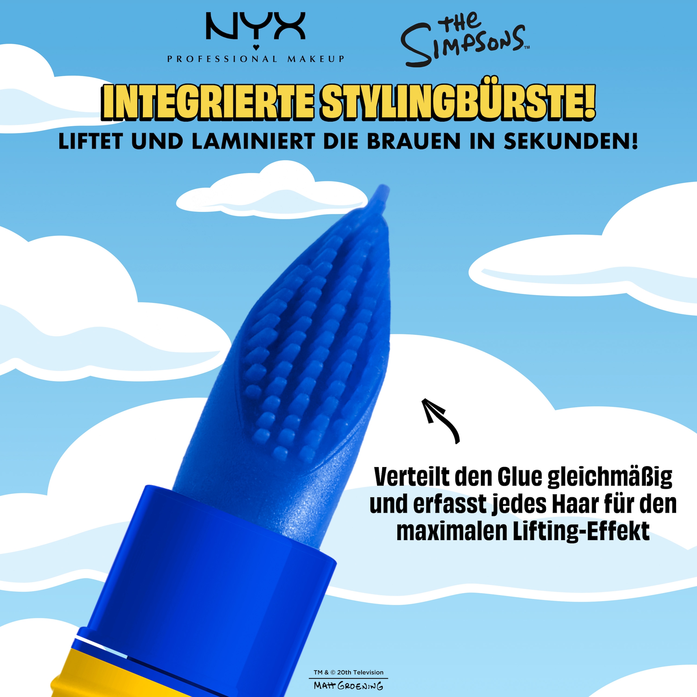NYX PROFESSIONAL MAKEUP Augenbrauenpflege »MARGE SIMPSON MEGA GLUE 2-IN-1« Augenbrauen- und Haargel
