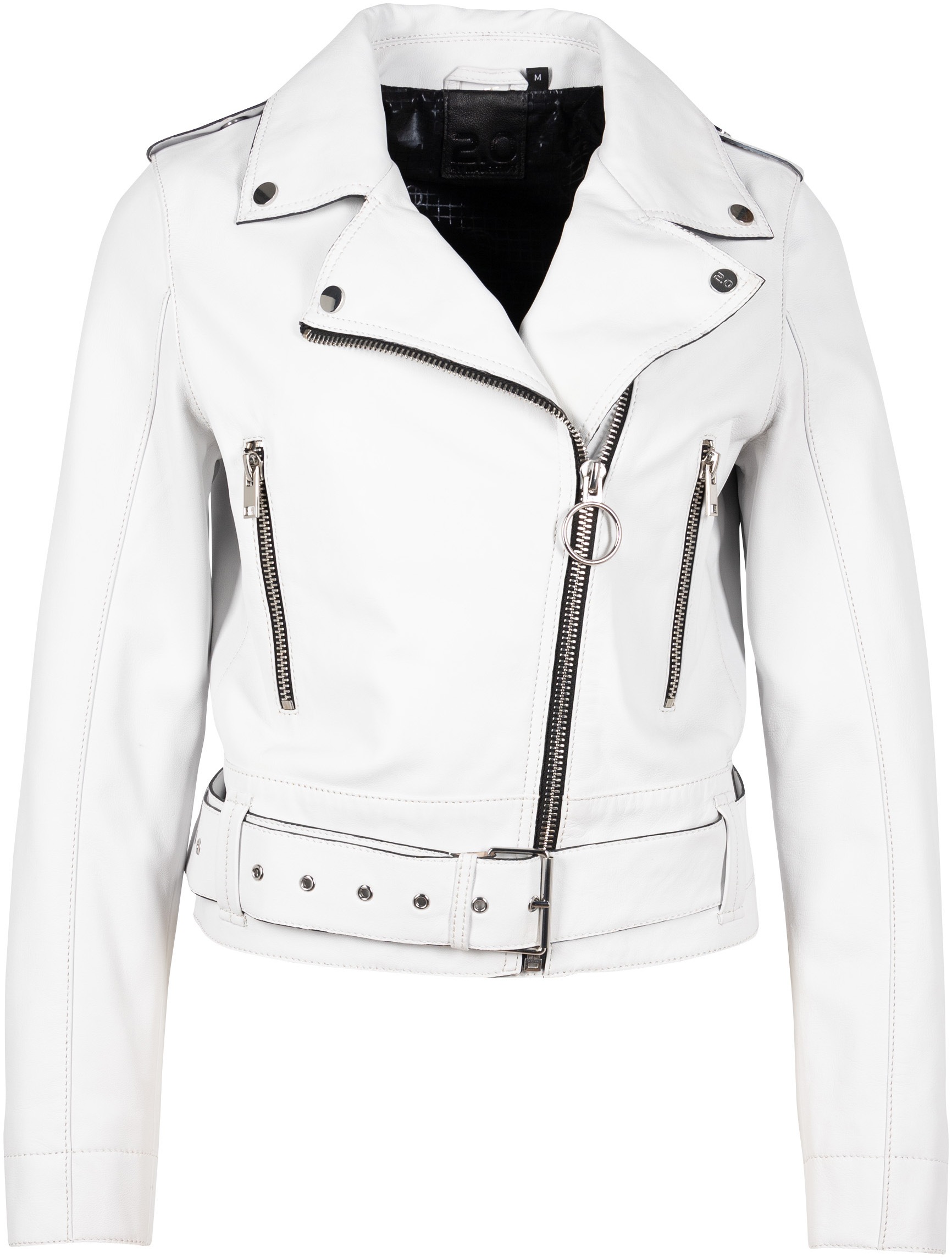 Mauritius Lederjacke »G2WCelin SF«, mit asymetrischem Reißverschluss, Gürtel, Zipper-Details