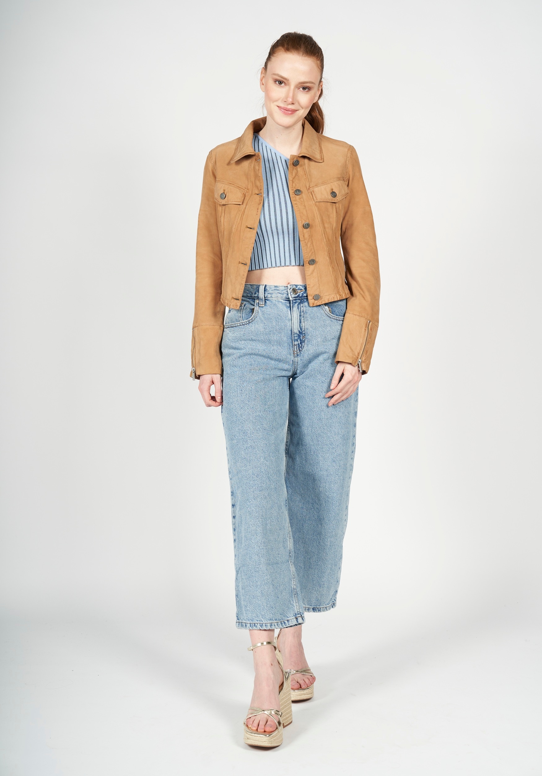 Freaky Nation Lederjacke »Nela-FN«