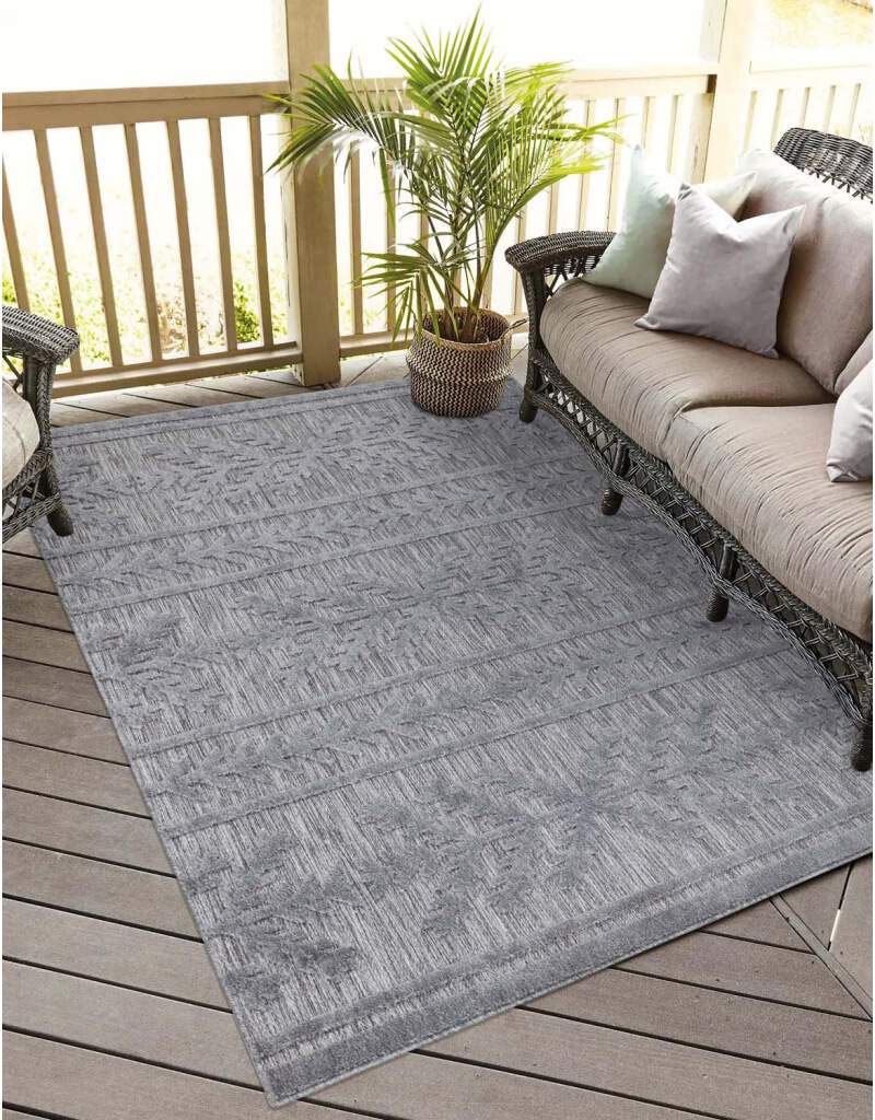 Carpet City Teppich »In-& Outdoorteppich Santorini 411, 3D-Effekt, Boho-Optik«, rechteckig, 5 mm Höhe, Wetterfest & UV-beständig für Terrasse, Balkon, Küche, Flur