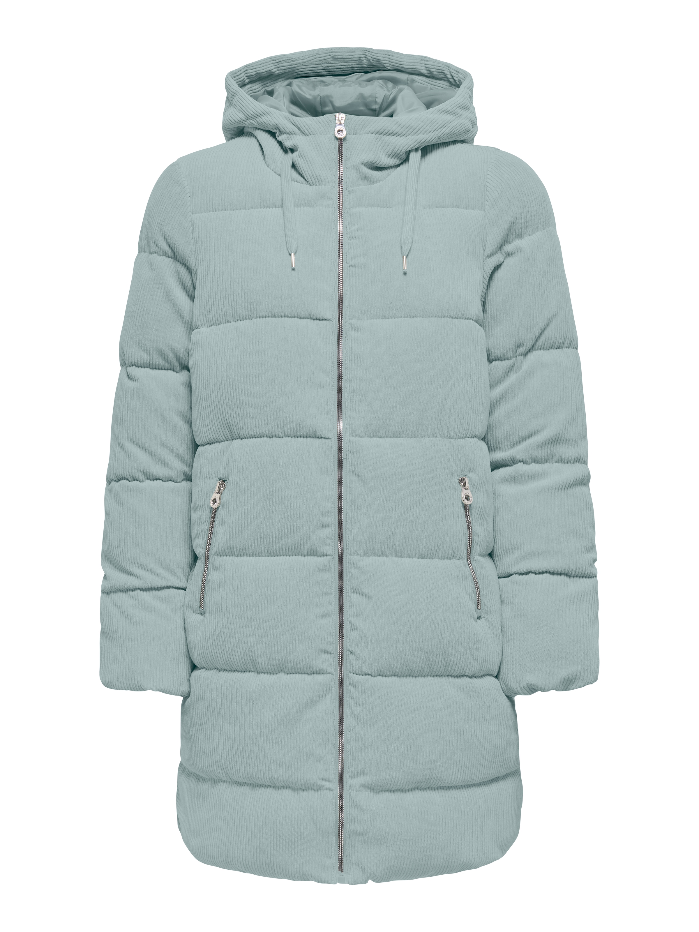 ONLY Steppjacke »ONLDOLLY LONG CORDUROY PUFFER OTW«, mit Kapuze, aus feinem Cordmaterial