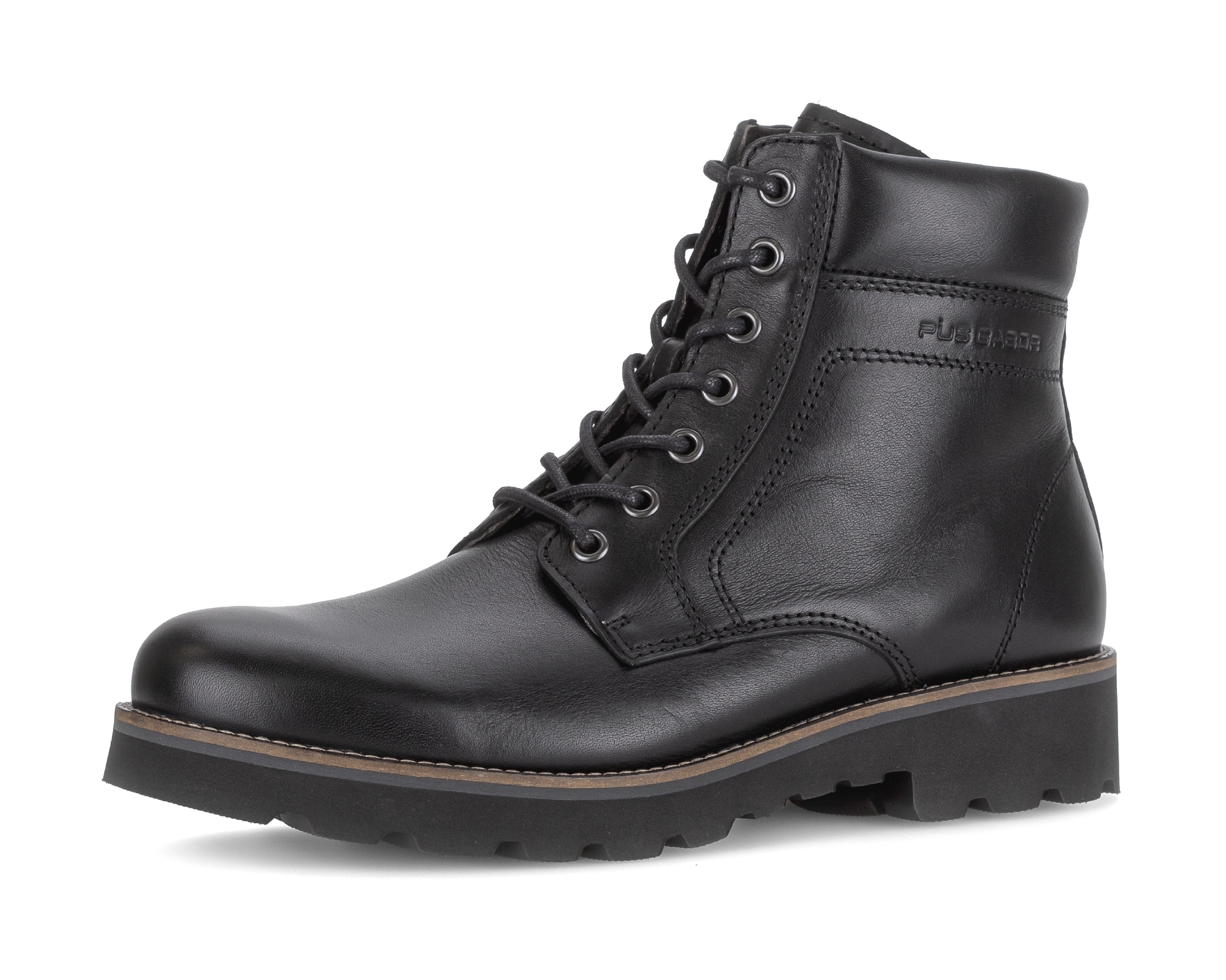 Pius Gabor Herren Schnürboots , Blockabsatz, Komfortschuh, gepolsterter Schaftrand, G-Weite (=weit), Größe 11 (46)