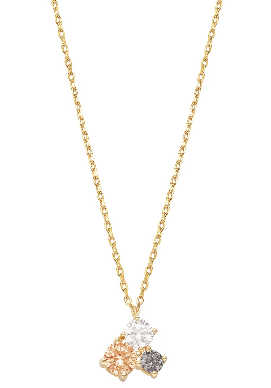 XENOX Kette mit Anhänger »SUNNY CRUSH, XS2143G«, mit Zirkonia (synth.)