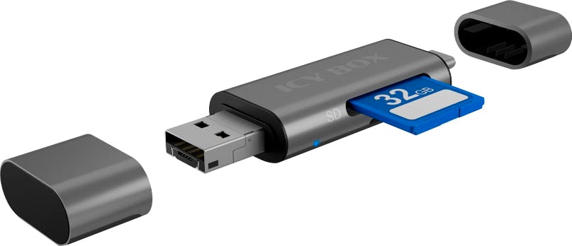 Computer-Adapter »ICY BOX SD/MicroSD USB 3.0 Card Reader mit Type-C®/-A/microB und OTG«
