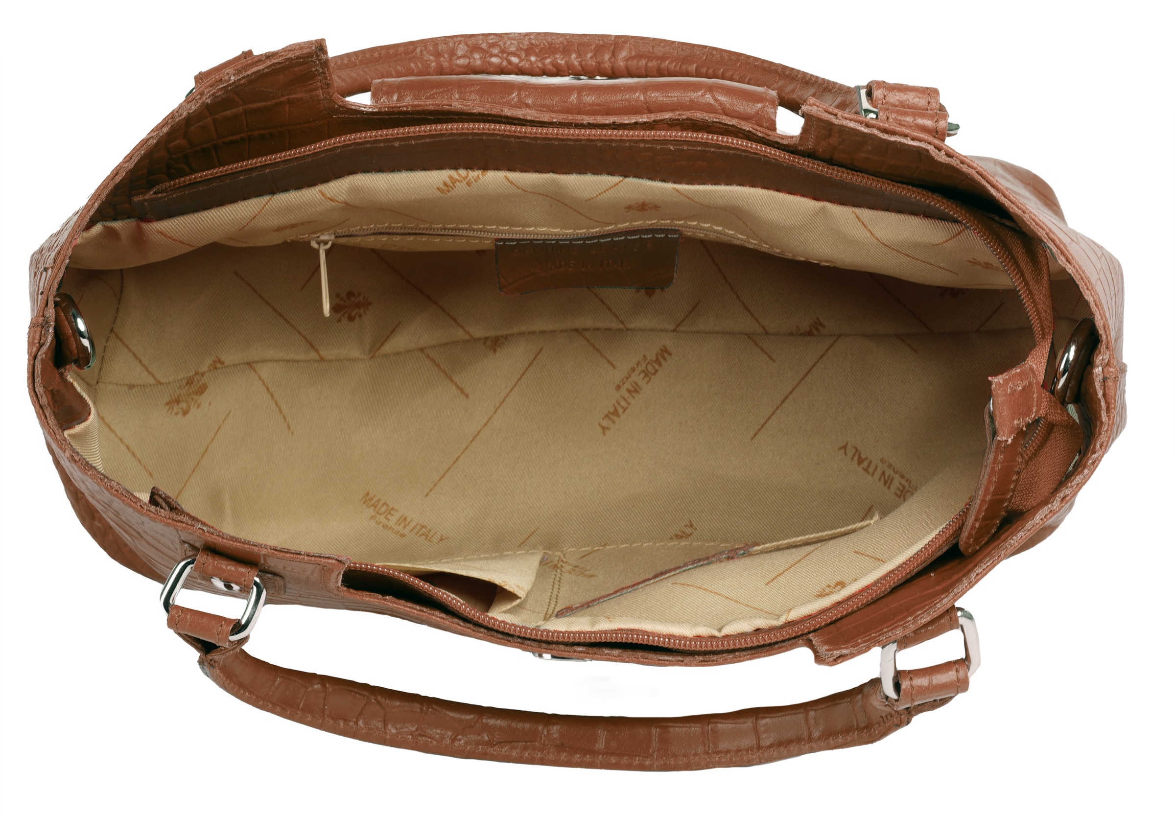 Cluty Henkeltasche echt Leder, Made in Italy