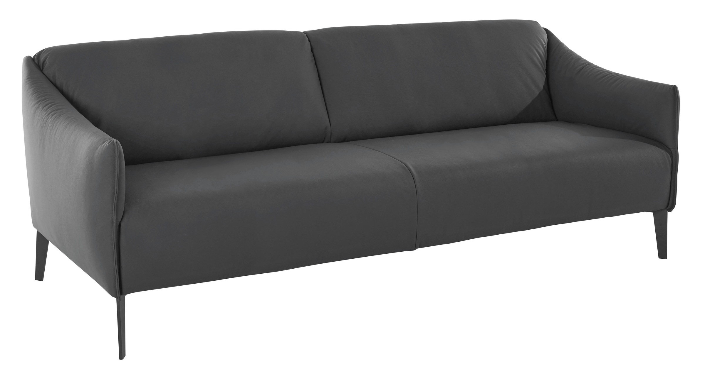 W.SCHILLIG 2,5-Sitzer »sally«, mit Metall-Winkelfüßen in Schwarz pulverbeschichtet, Breite 194 cm