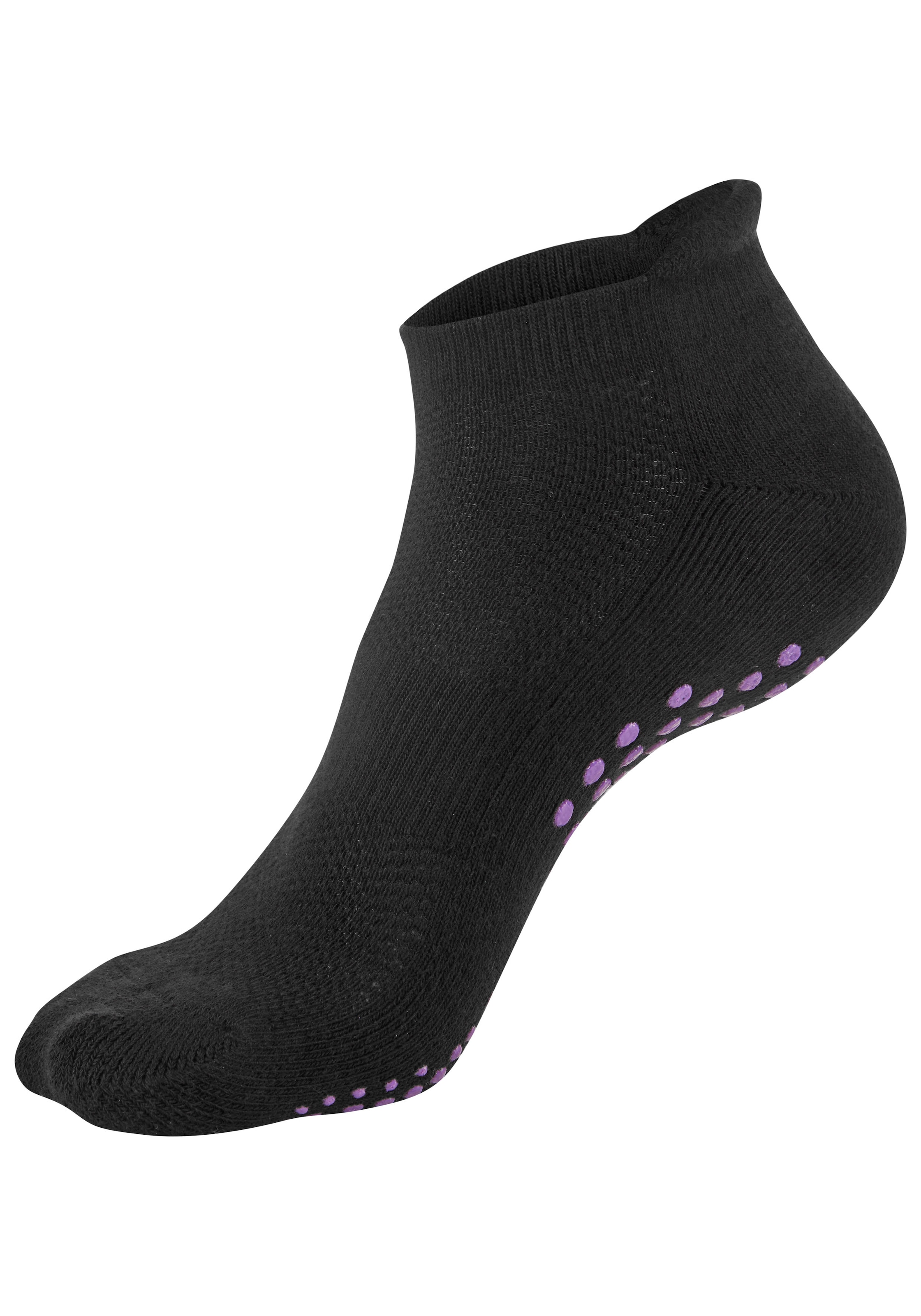 Lavana ABS-Socken, (Packung, 3 Paar), mit farbigen Noppen