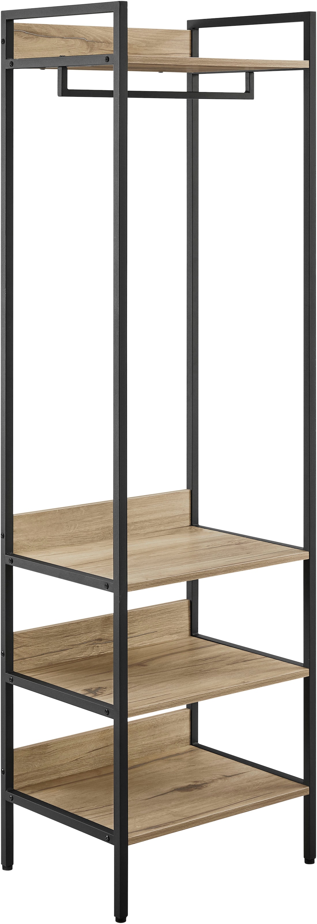 Otto Home Garderobenschrank »Tayler« pflegeleichte Melaminoberfläche, Metallgestell, natürliche ABS-Kanten, Größe B/H/T: 52 cm x 180 cm x 40 cm