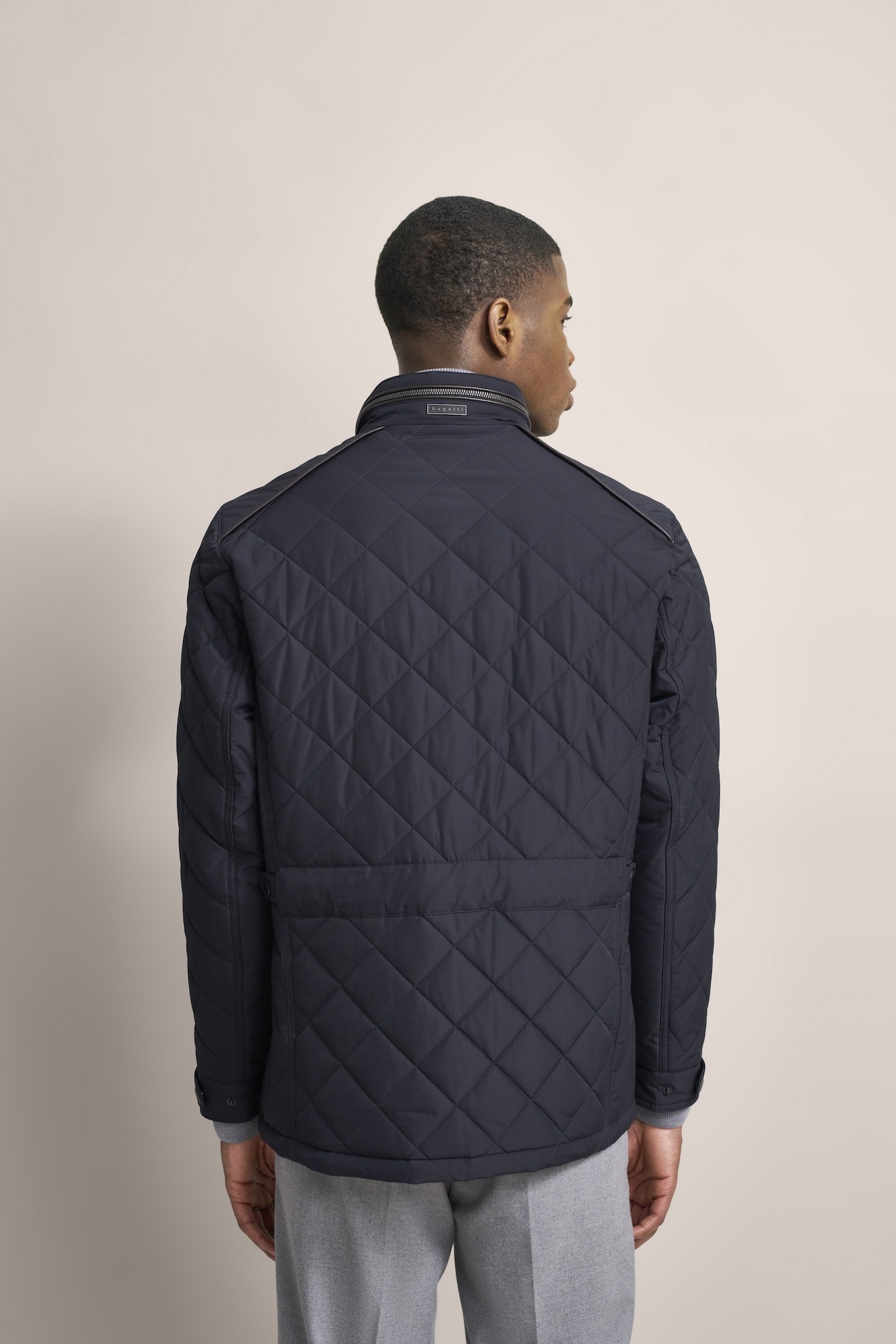 bugatti Langjacke, ohne Kapuze, im Rautenstepp