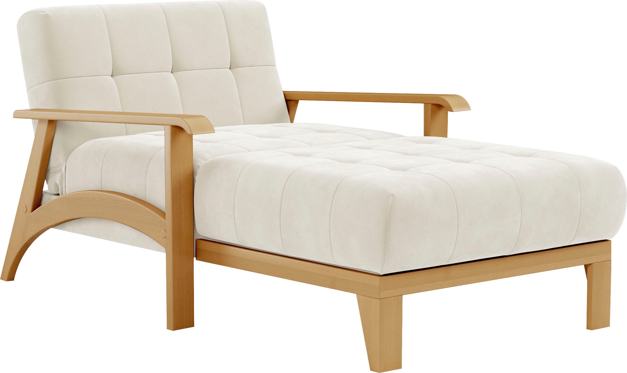 sit&more Recamiere »Billund« Armlehnen aus eichefarbigem Buchenholz, verschiedene Bezüge und Farben