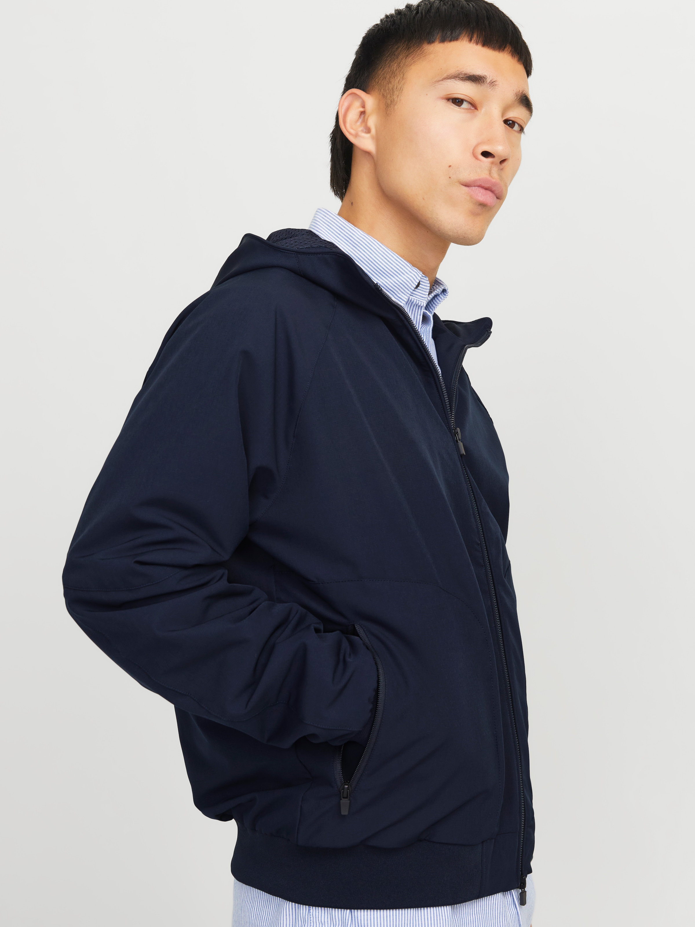 Jack & Jones Bomberjacke »JJEPERFECT BOMBER NOOS«, mit Kapuze, mit Kapuze