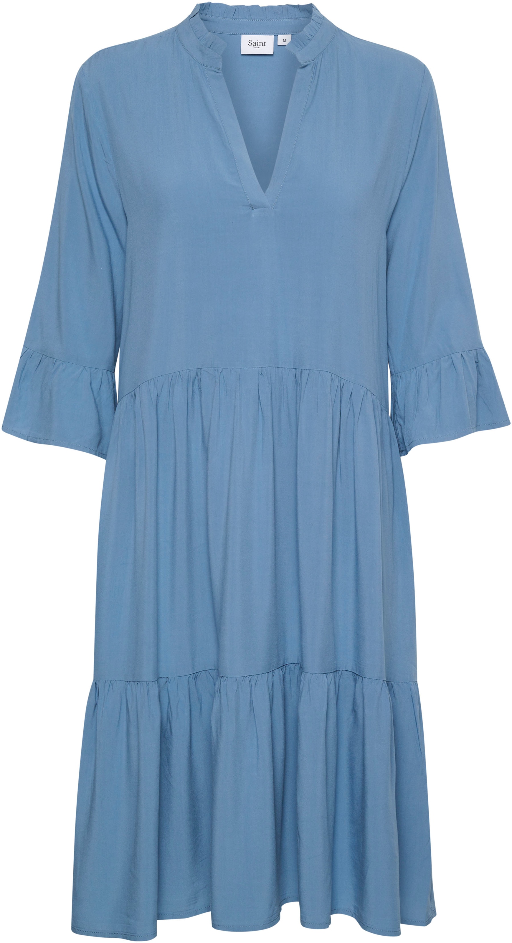 Saint Tropez Blusenkleid »EdaSZ Dress«, mit Volant und 3/4 Ärmel